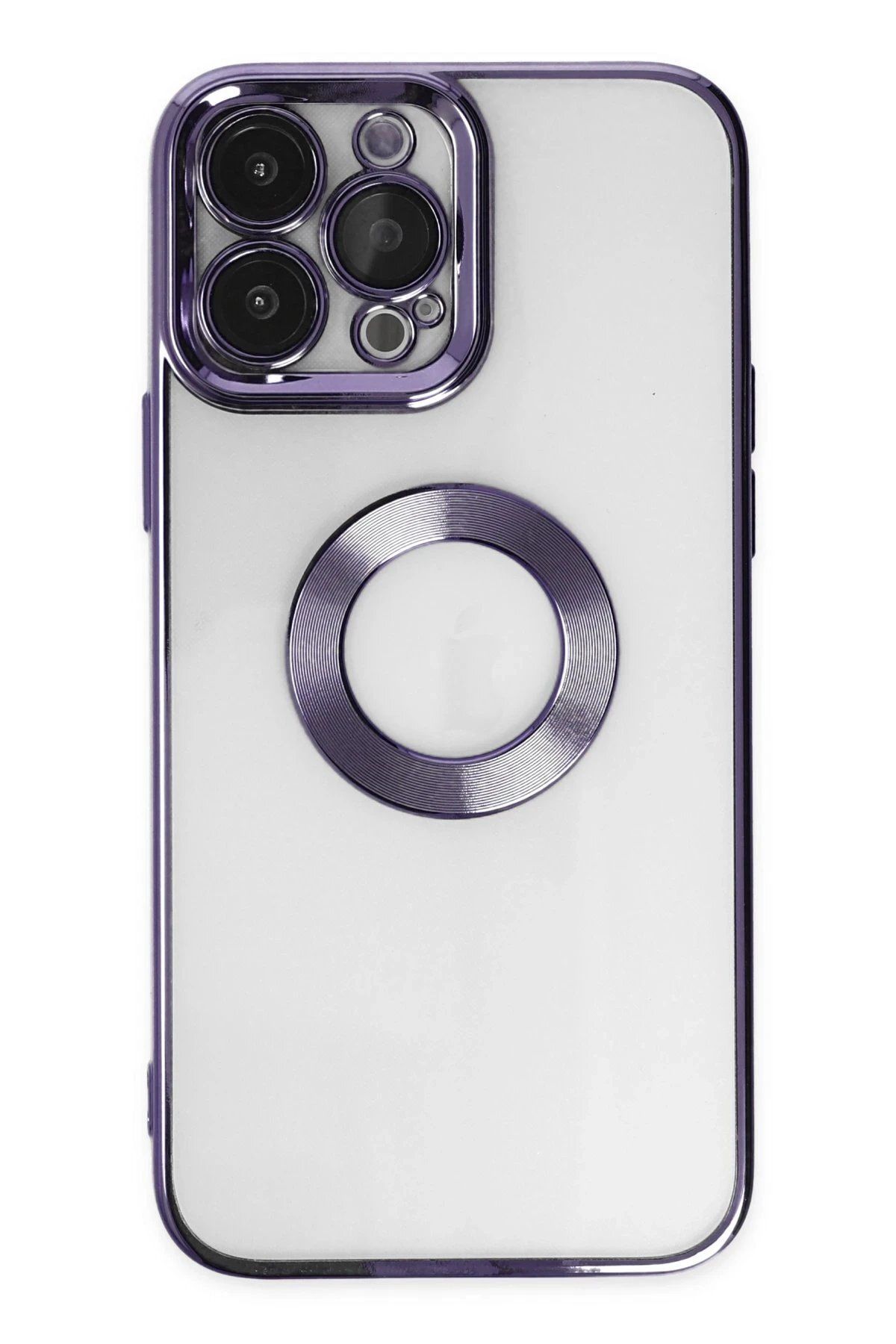 CepteToptan Newface iPhone 14 Pro Kılıf Slot Silikon - Mor