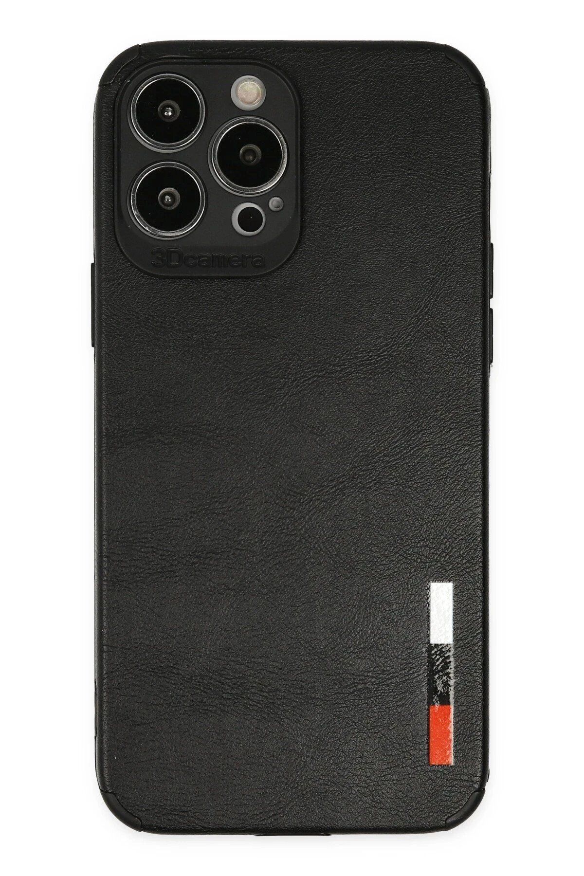CepteToptan Newface iPhone 13 Pro Max Kılıf Loop Deri Silikon - Siyah