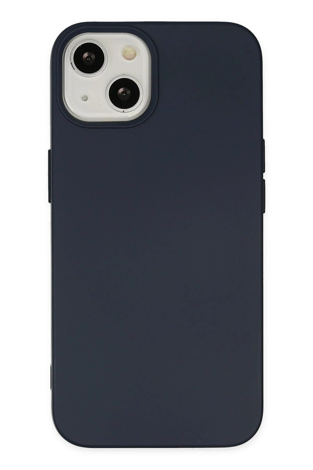 CepteToptan Newface iPhone 14 Plus Kılıf Nano içi Kadife Silikon - Lacivert