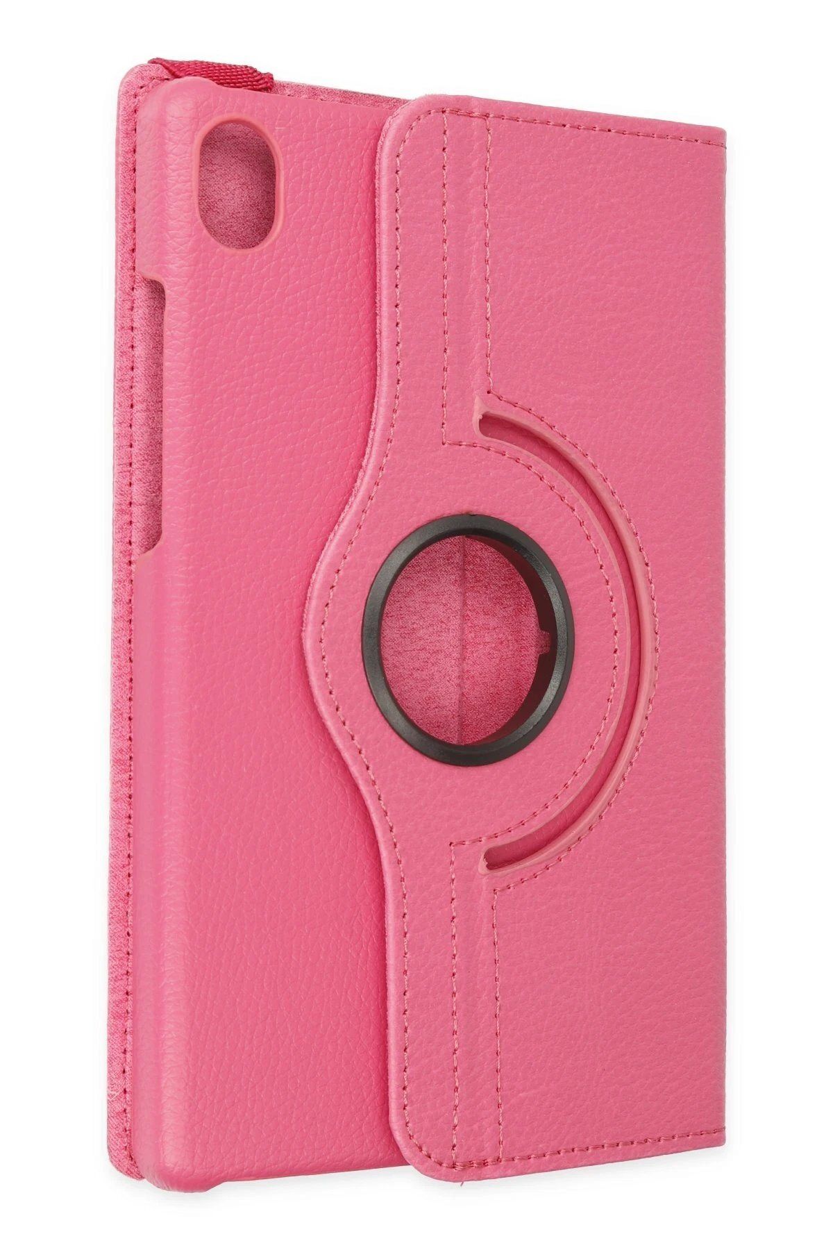 Toptan Bulurum Newface Samsung Galaxy X510 Tab S9 FE 11 Kılıf 360 Tablet Deri Kılıf - Pembe