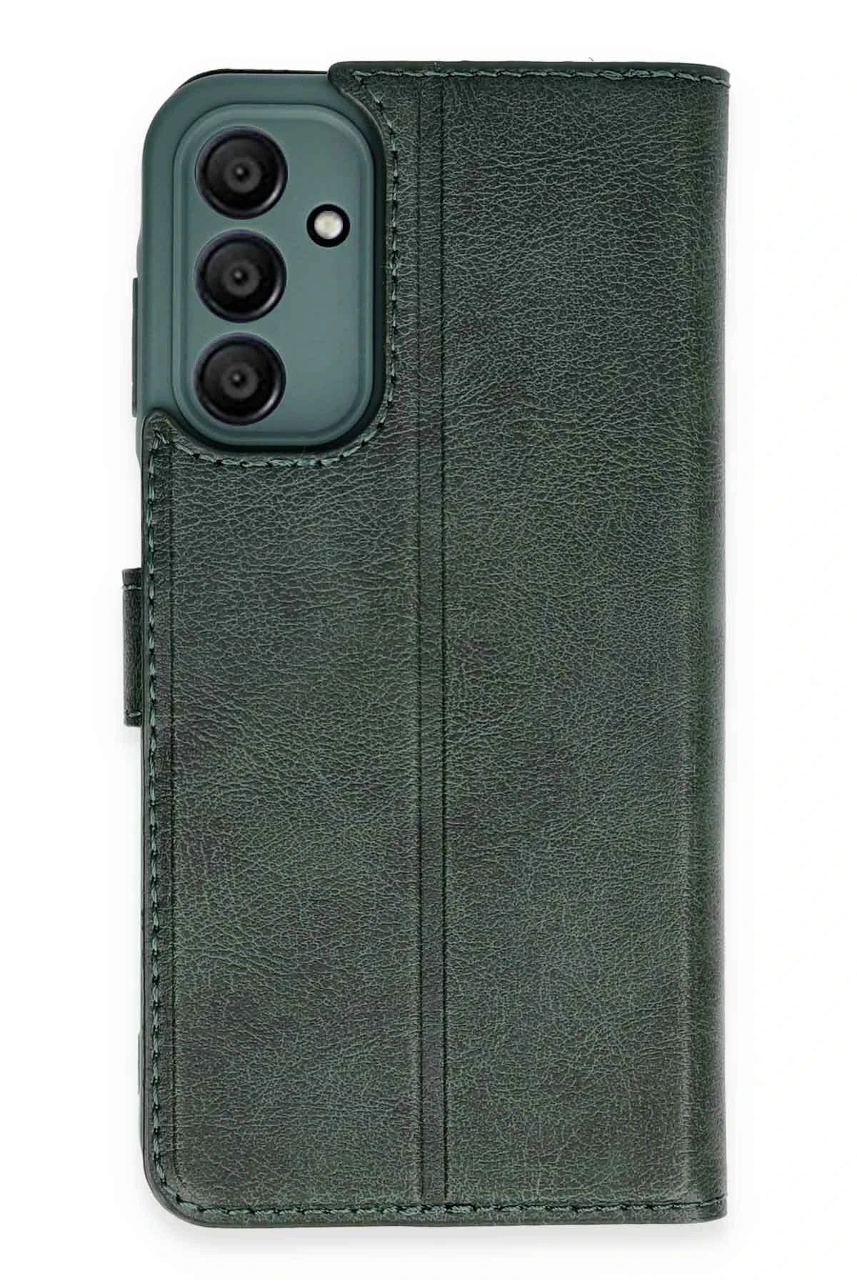 CepteToptan Newface Samsung Galaxy A35 5G Kılıf Trend S Plus Kapaklı Kılıf - Yeşil