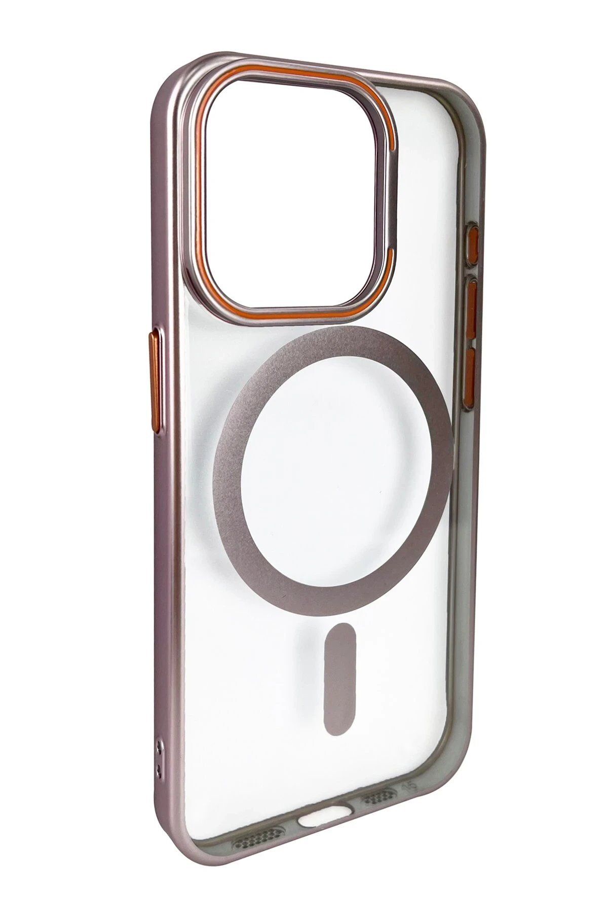 Joko iPhone 15 Crown Lens Standlı Magsafe Kapak - Pembe