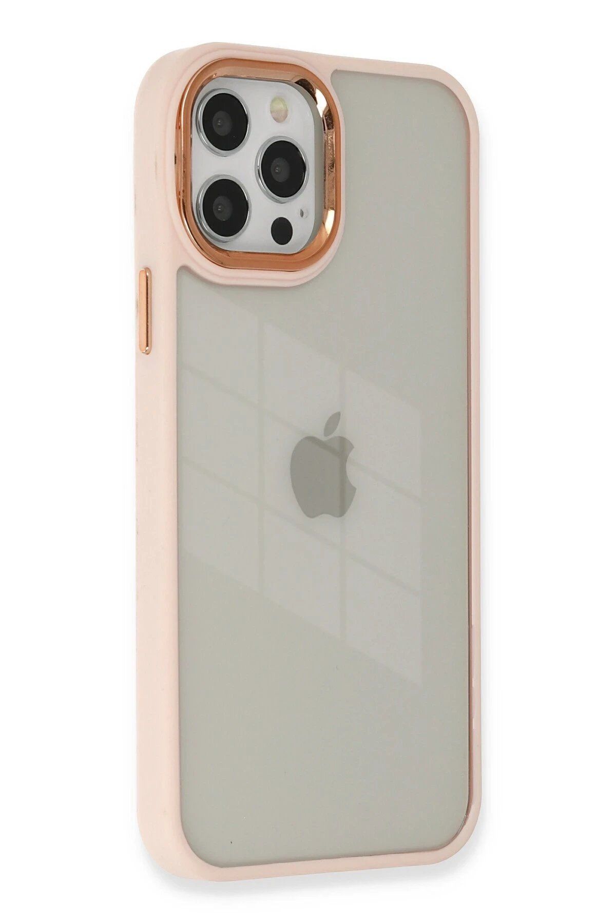 CepteToptan Newface iPhone 12 Pro Max Kılıf Dora Kapak - Pudra