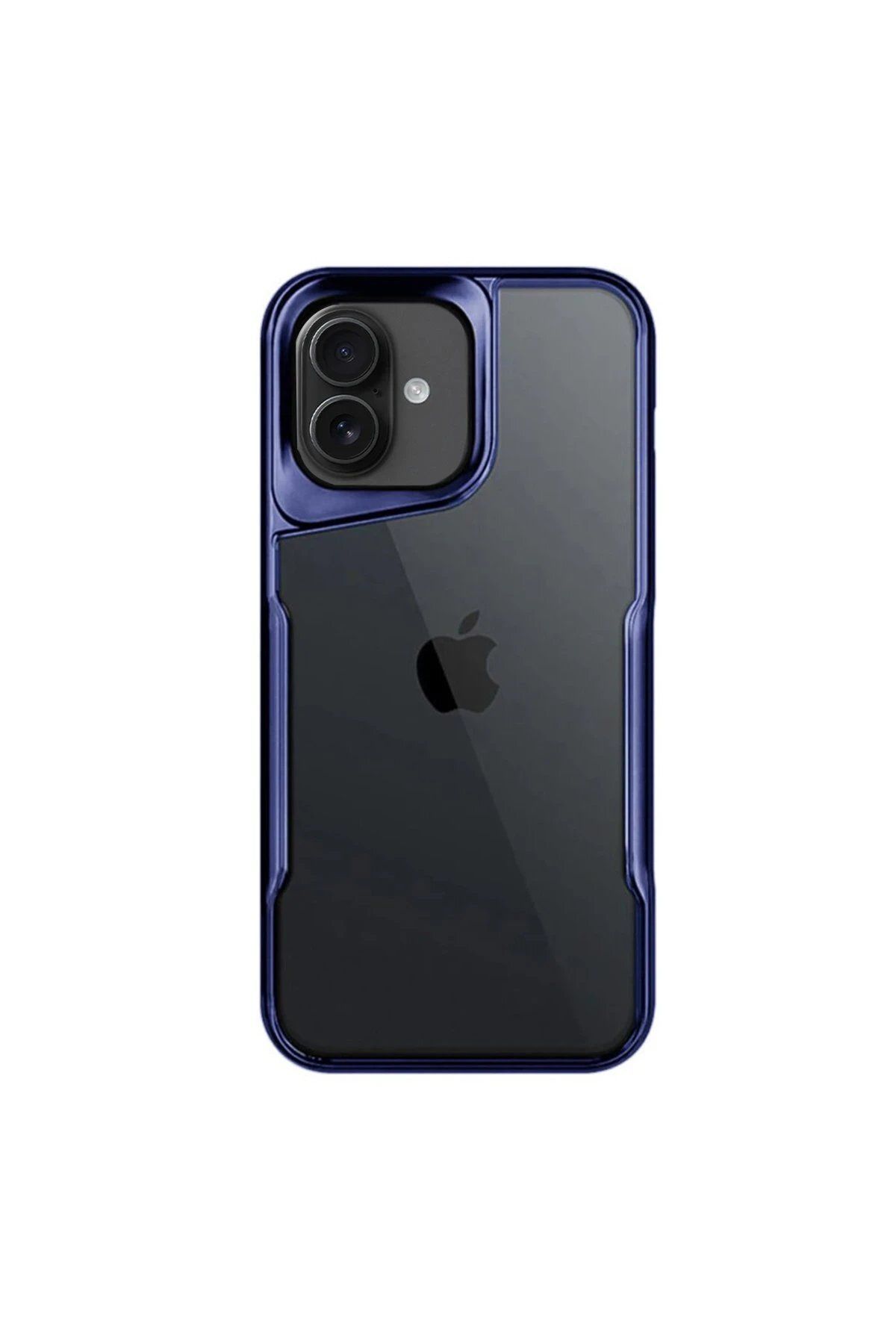 CepteToptan Newface iPhone 16 Plus Kılıf Boyi Silikon Kapak - Lacivert