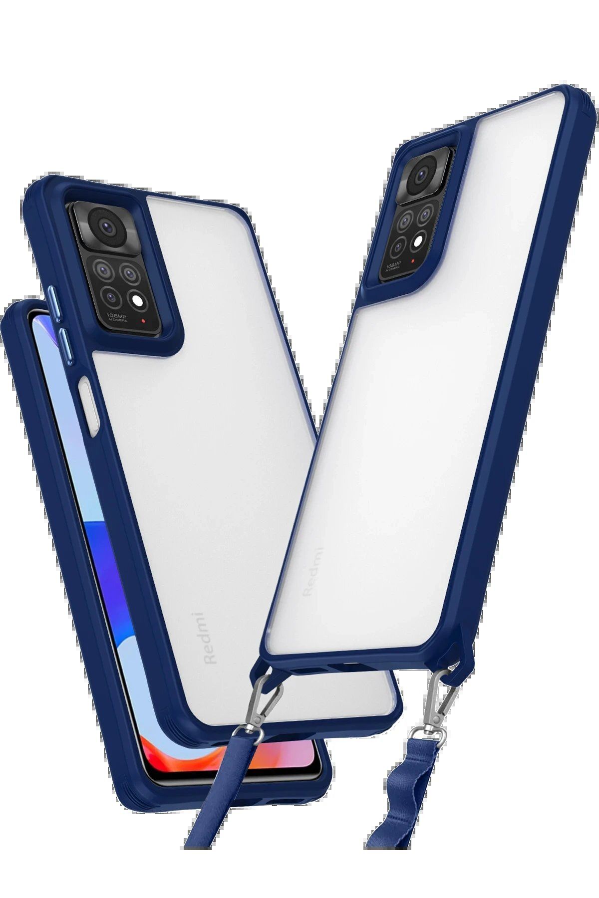 CepteToptan Newface Xiaomi Redmi Note 11 Pro Kılıf Penta Silikon Kılıf - Lacivert