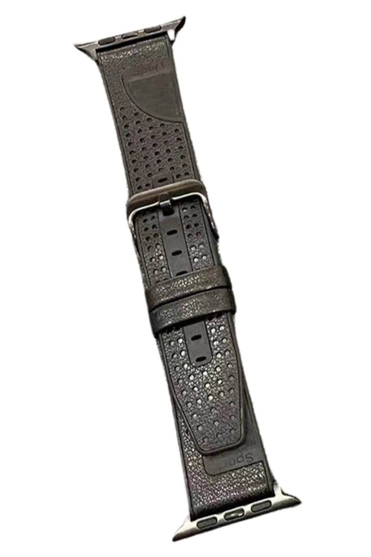 CepteToptan Movenchy Watch 45mm Buff Deri Kordon - Siyah
