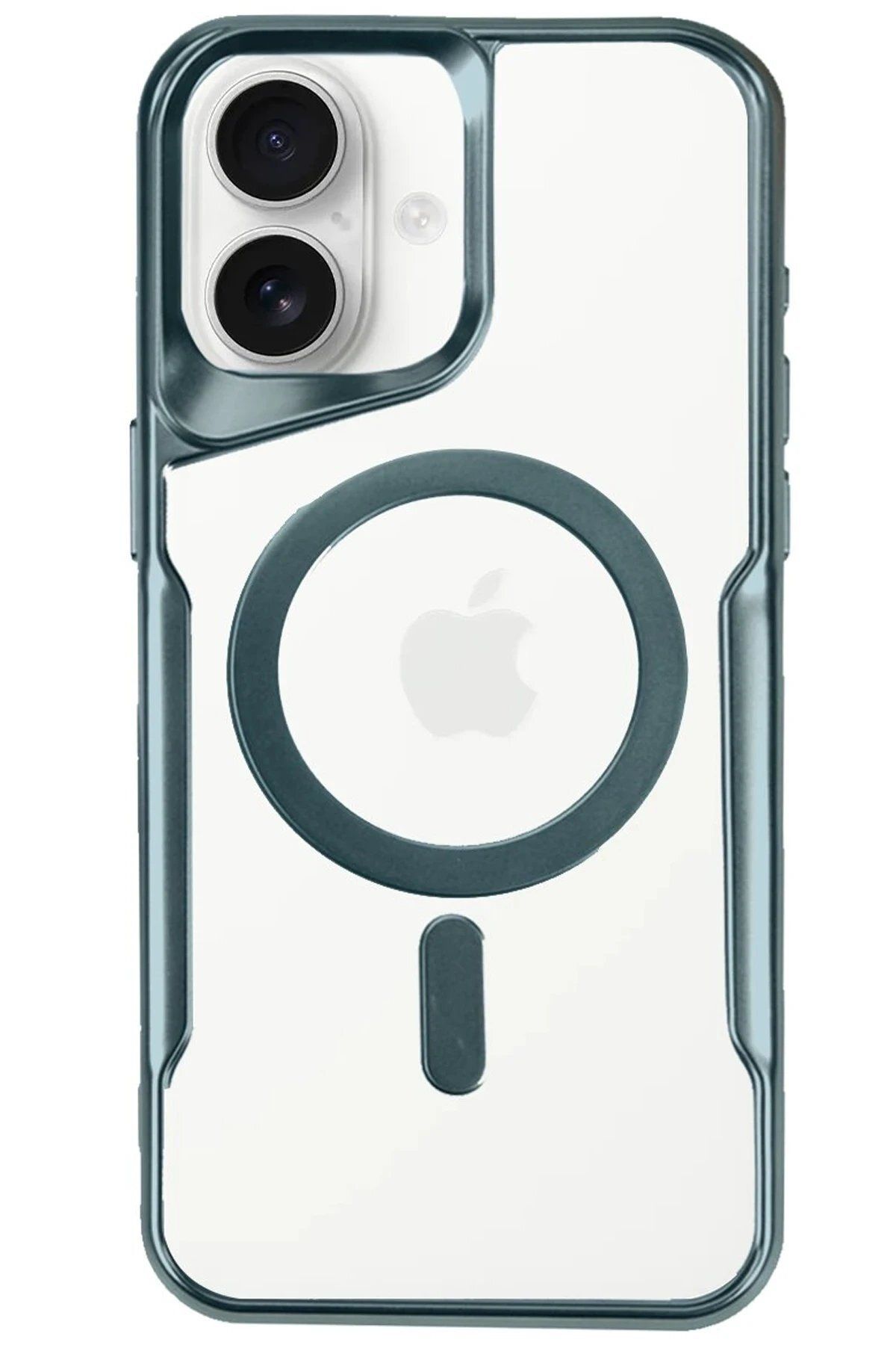 CepteToptan Newface iPhone 16 Kılıf Boyi Magsafe Silikon Kapak - Turkuaz