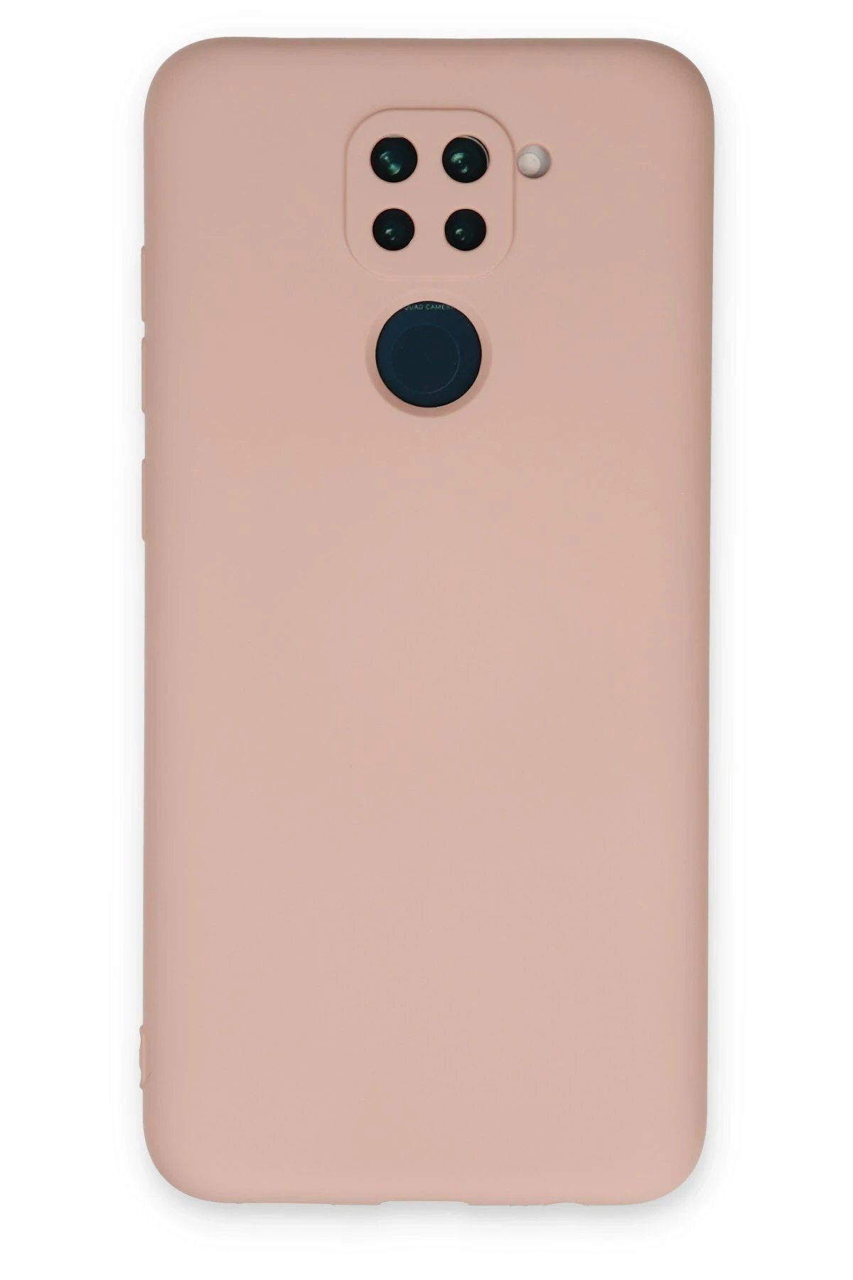 CepteToptan Newface Xiaomi Redmi Note 9 Kılıf Nano içi Kadife Silikon - Pudra