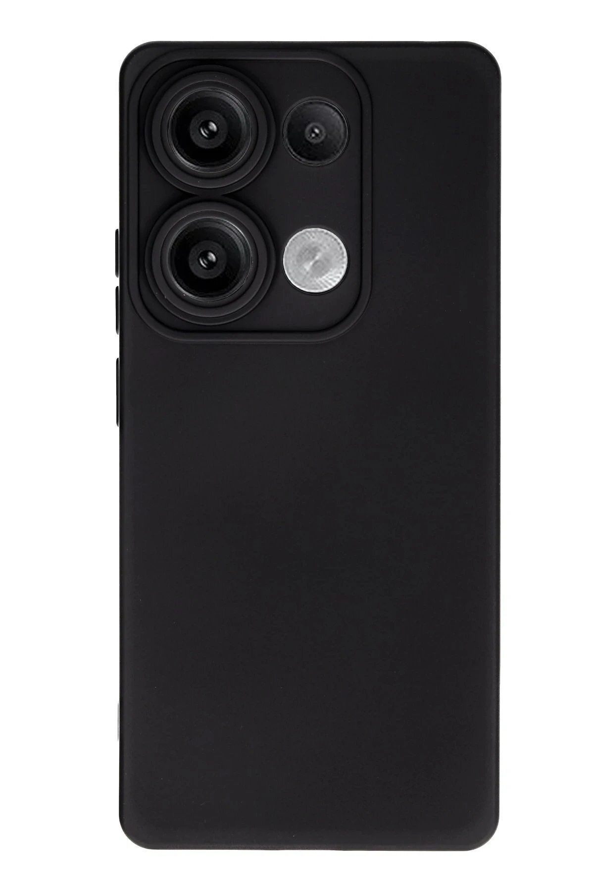 CepteToptan Newface Xiaomi Redmi Note 13 Pro 4G Kılıf Nano içi Kadife Silikon - Siyah
