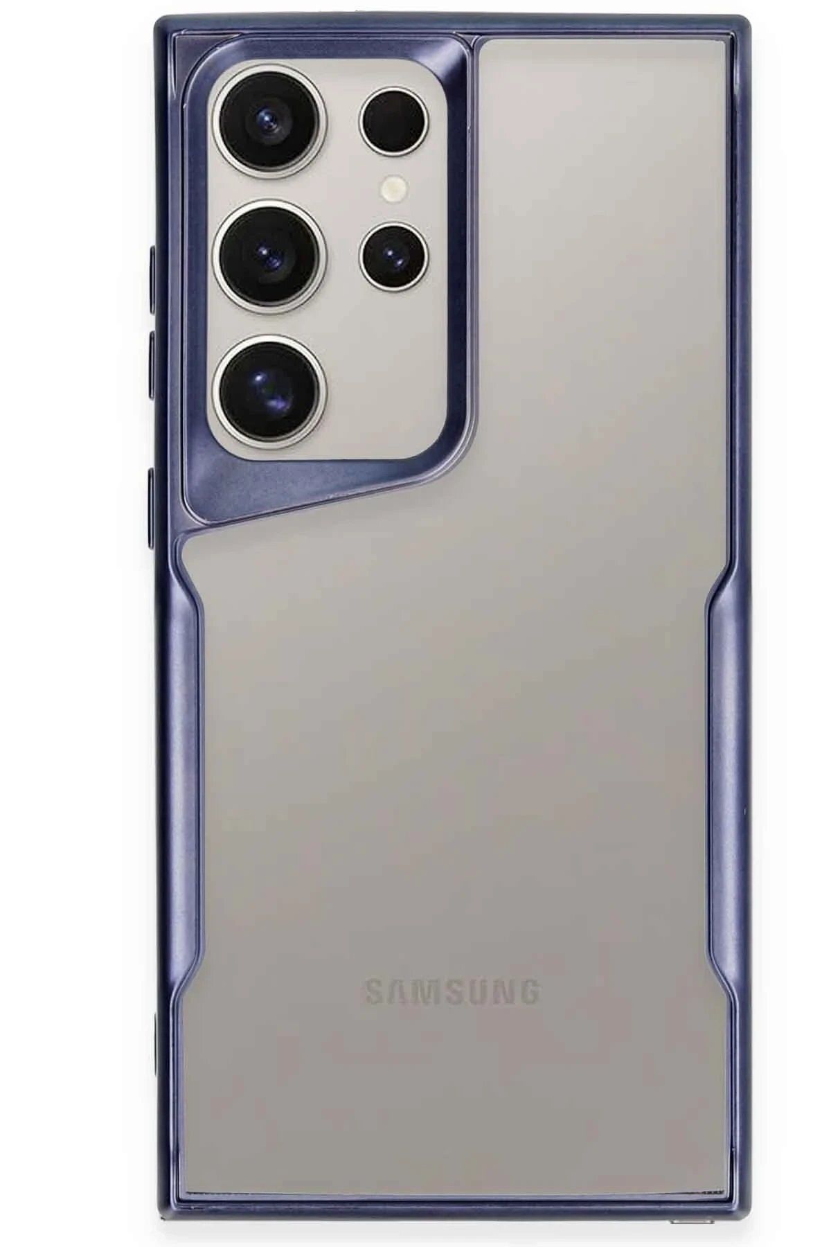 CepteToptan Newface Samsung Galaxy S23 Ultra Kılıf Boyi Silikon Kapak - Lacivert