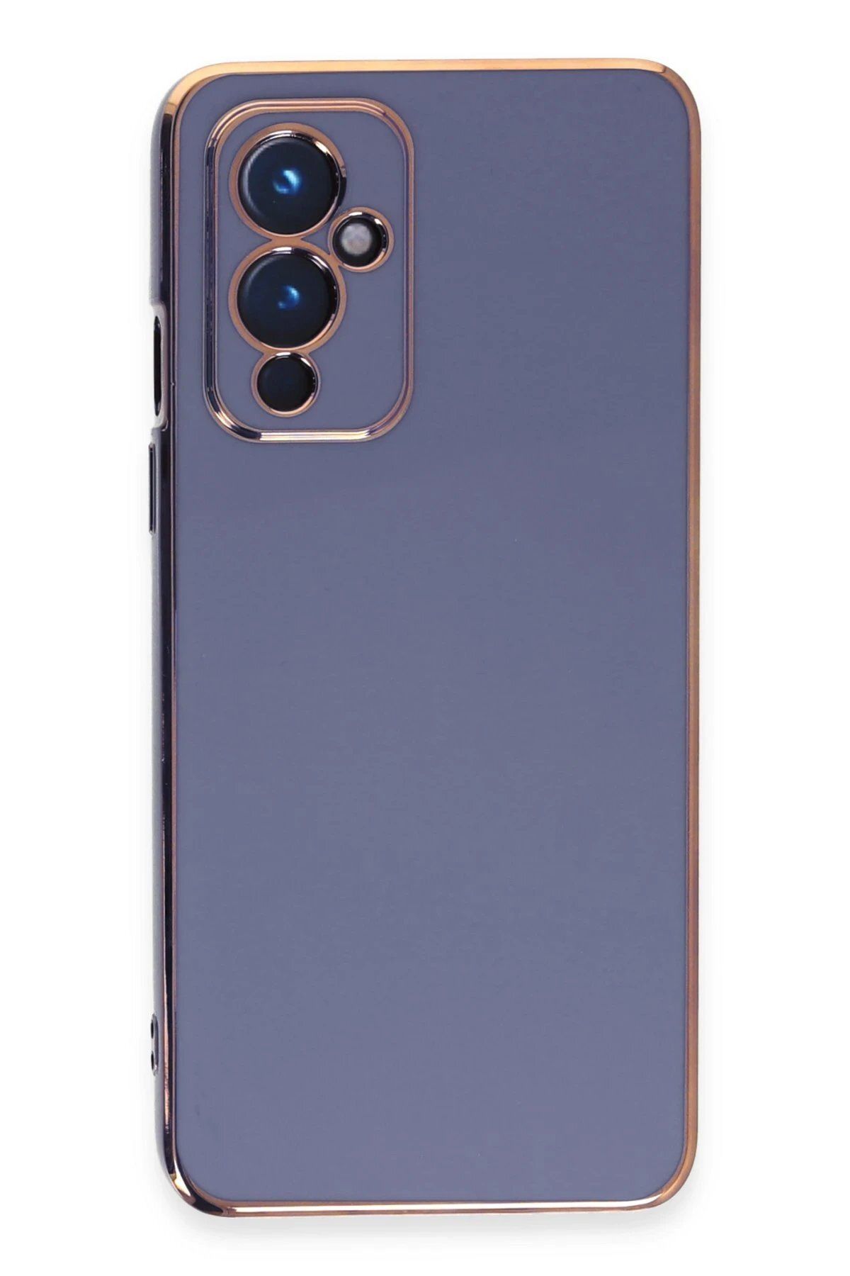 CepteToptan Newface One Plus 9 Kılıf Volet Silikon - Mavi