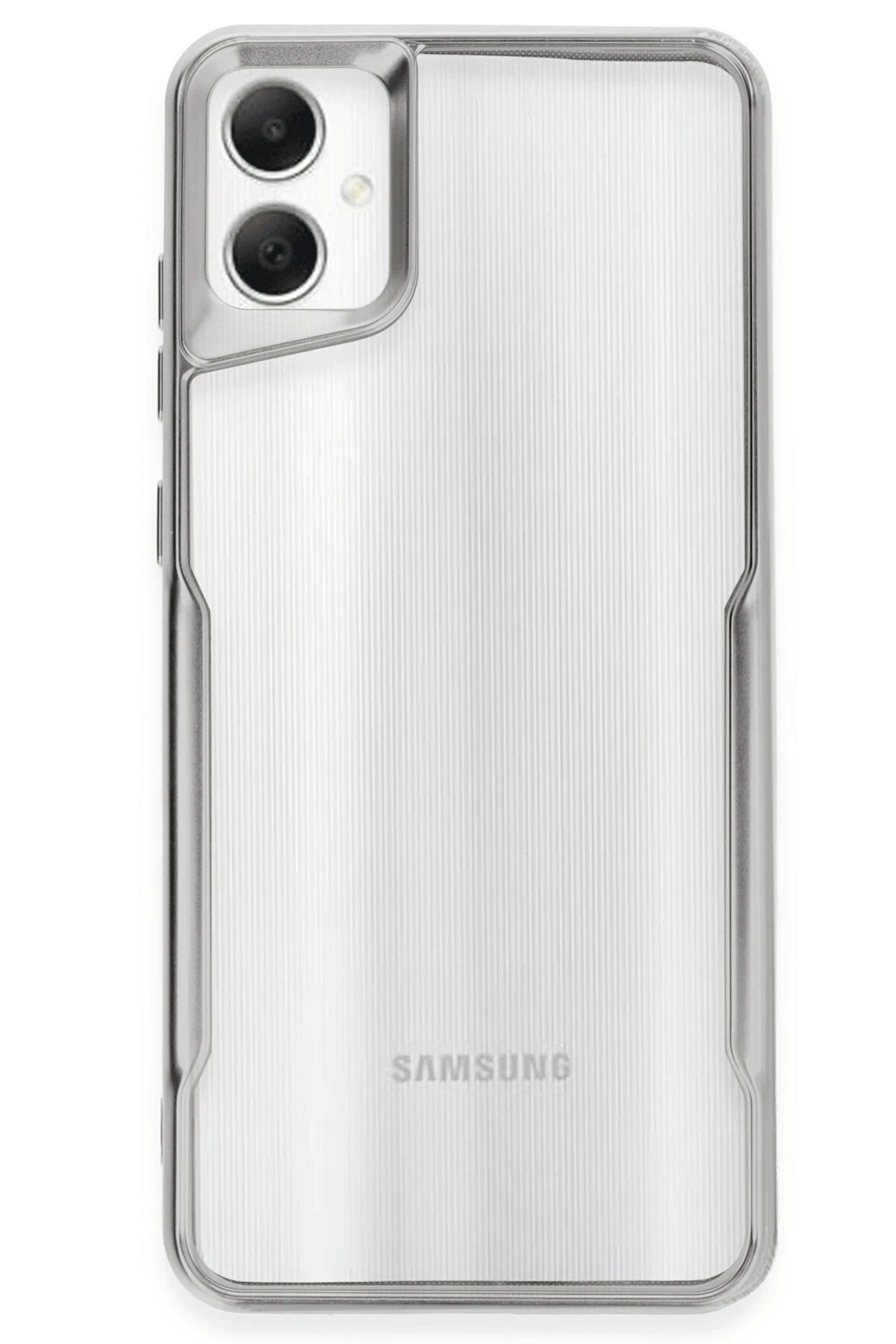 CepteToptan Newface Samsung Galaxy A06 Kılıf Boyi Silikon Kapak - Gümüş