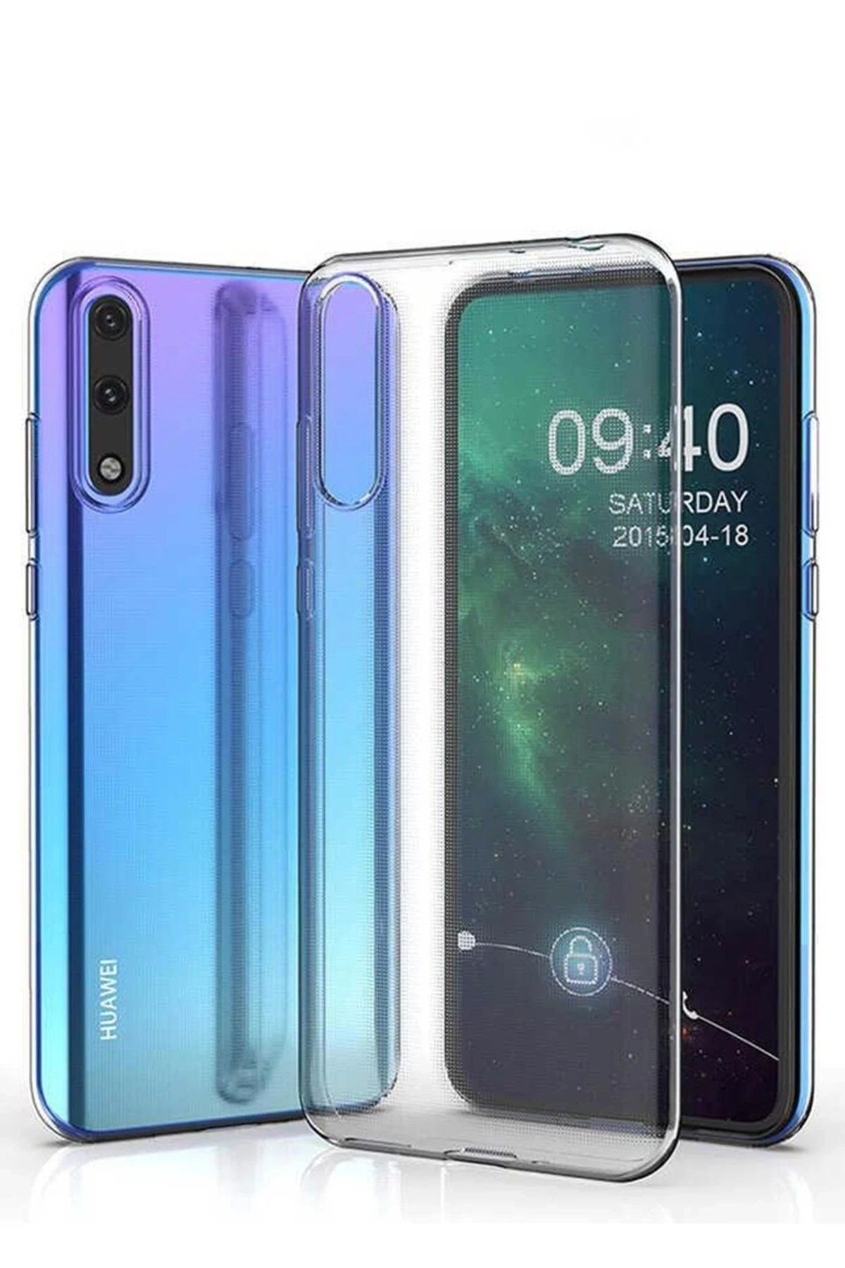 CepteToptan Newface Huawei Y8P Kılıf Lüx Şeffaf Silikon