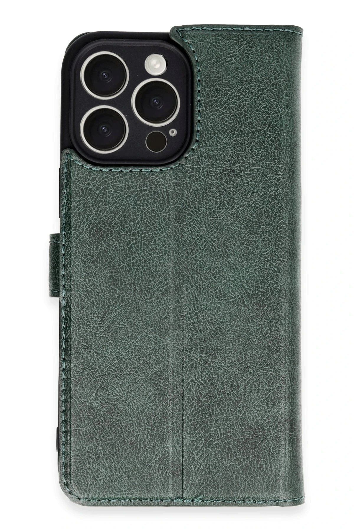 Toptan Bulurum Newface iPhone 16 Pro Max Kılıf Trend S Plus Kapaklı Kılıf - Yeşil