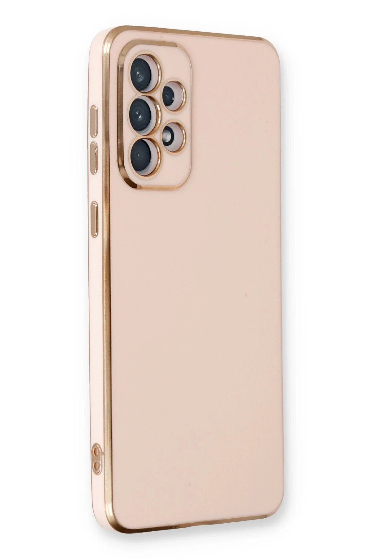 Toptan Bulurum Newface Samsung Galaxy A33 5G Kılıf Volet Silikon - Pembe