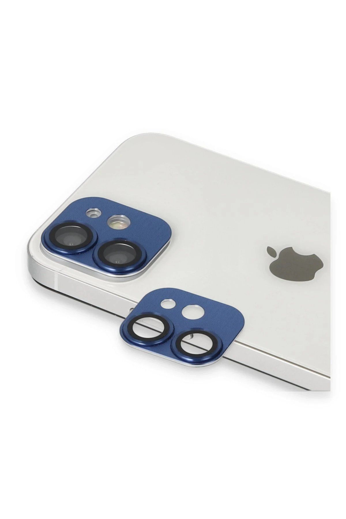 CepteToptan Newface iPhone 11 Uyumlu Pers Alüminyum Kamera Lens - Lacivert