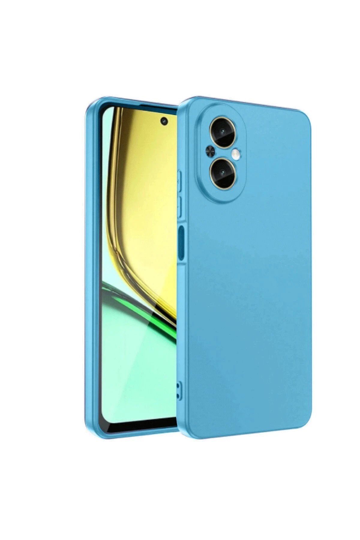 CepteToptan Newface Realme 12 Lite Kılıf First Silikon - Mavi