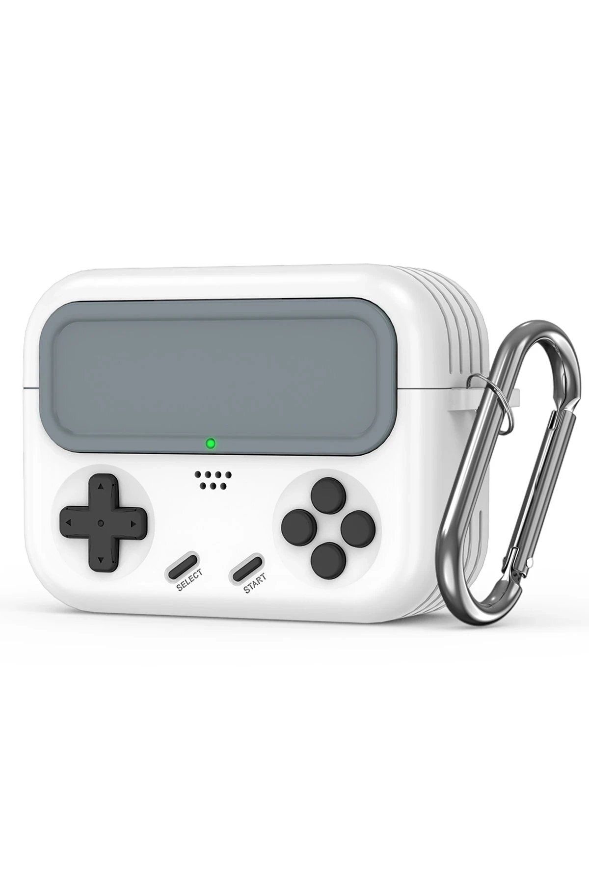 CepteToptan Movenchy Airpods Pro 2 (2.nesil) Game Device Kılıf - Beyaz