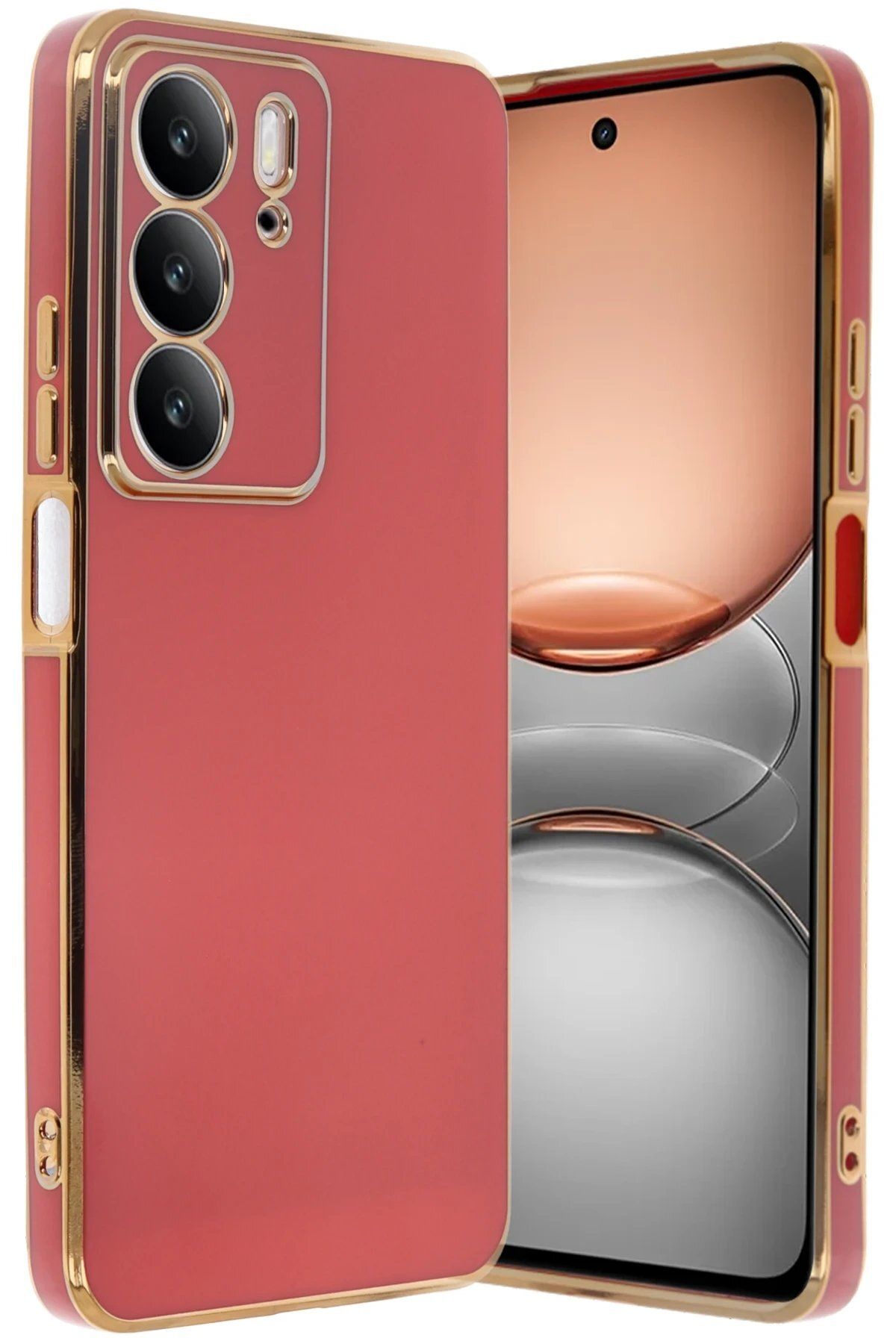 CepteToptan Newface Realme C75 4G Kılıf Volet Silikon - Kırmızı