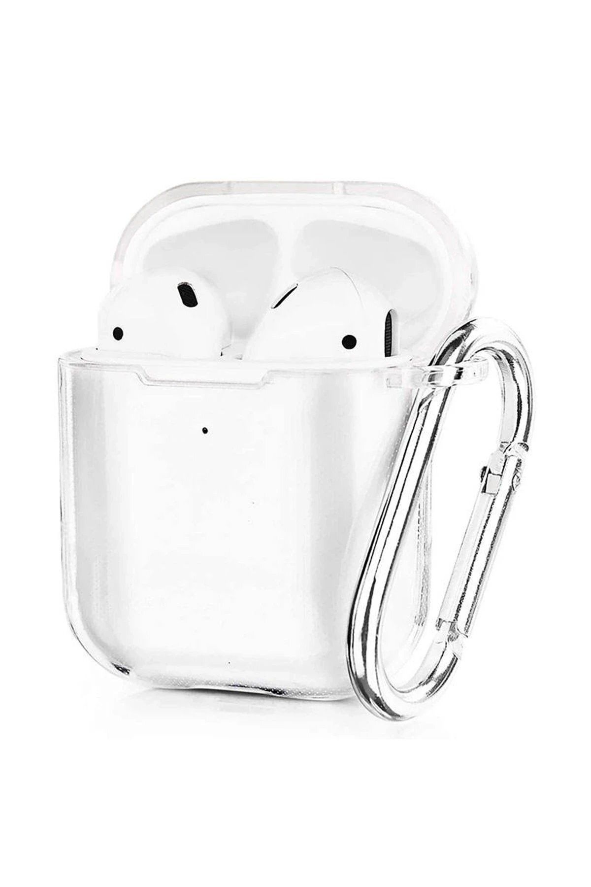 CepteToptan Newface Airpods 2 (2.nesil) Hang Kılıf - Şeffaf