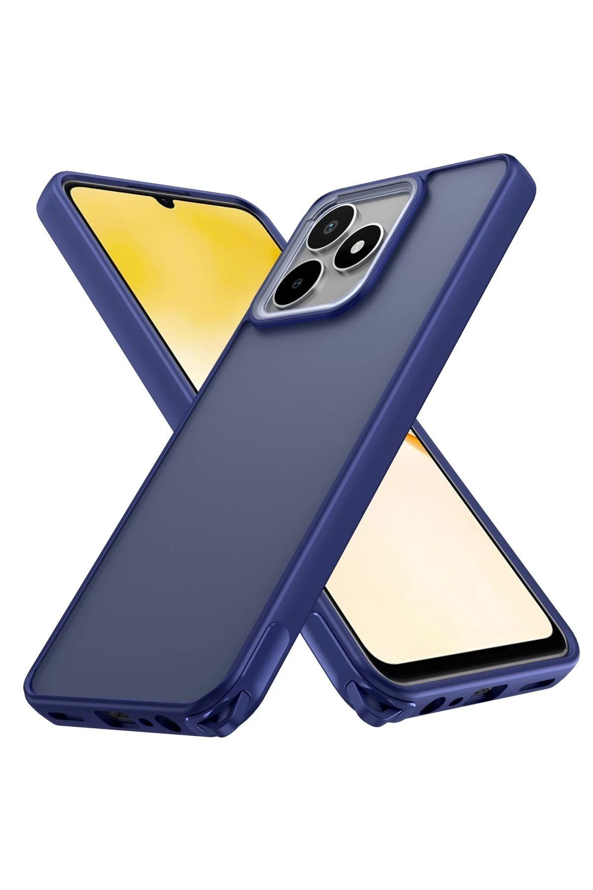 CepteToptan Newface Realme C53 Kılıf Elegant Kapak - Lacivert
