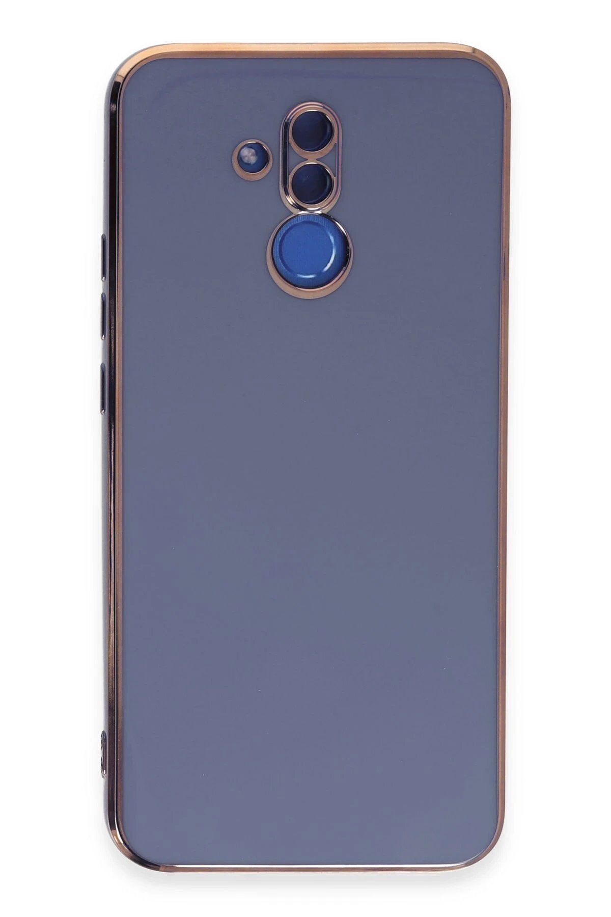 CepteToptan Newface Huawei Mate 20 Lite Kılıf Volet Silikon - Mavi