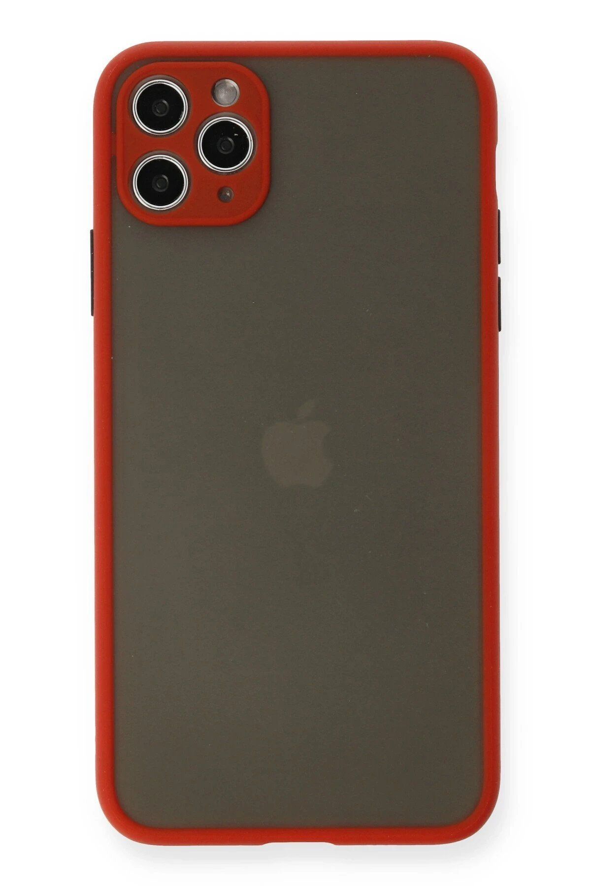 Toptan Bulurum Newface iPhone 11 Pro Max Kılıf Montreal Silikon Kapak - Kırmızı