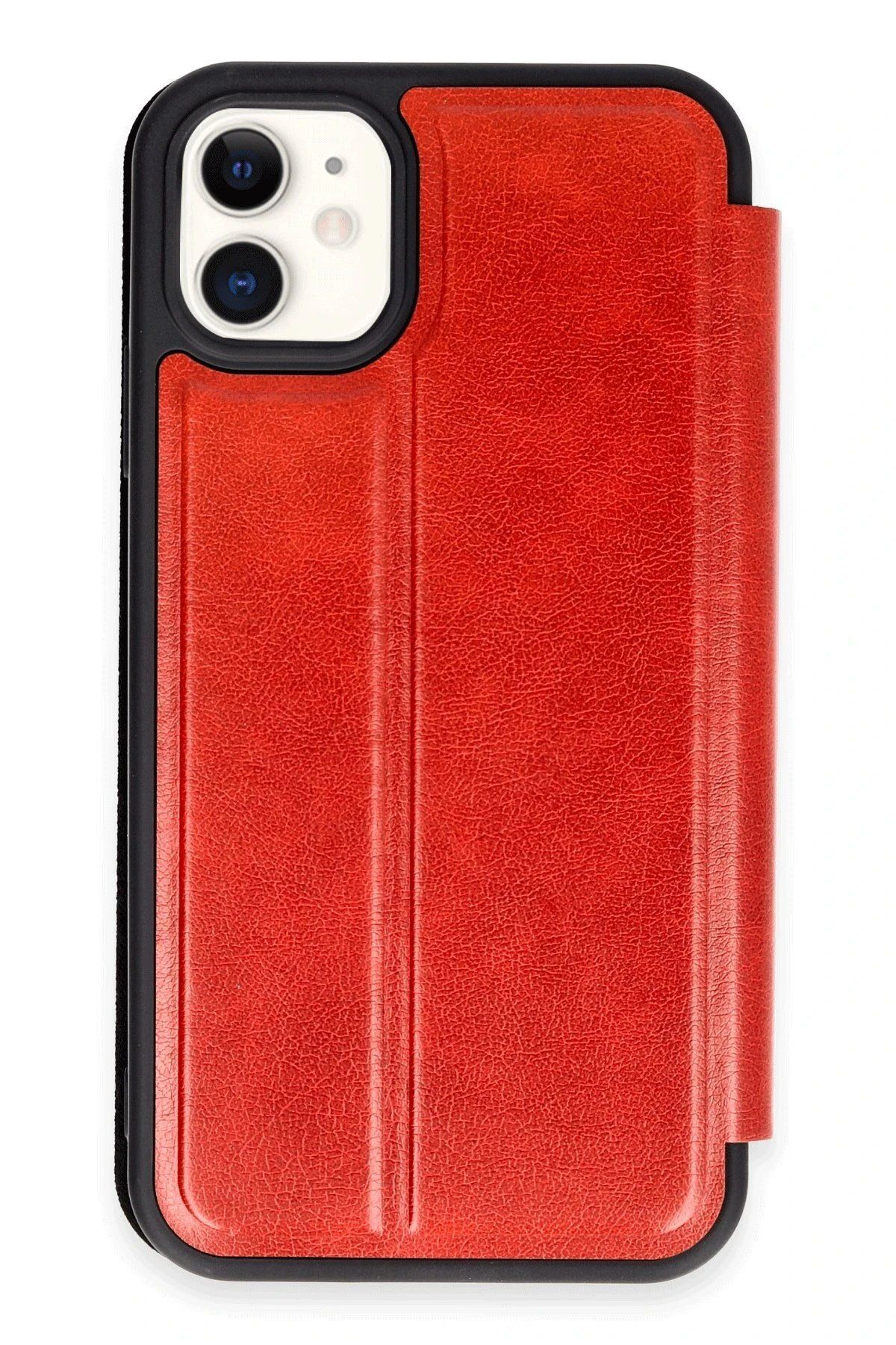 Balesso Newface Iphone 11 Kılıf Flip Cover - Kırmızı