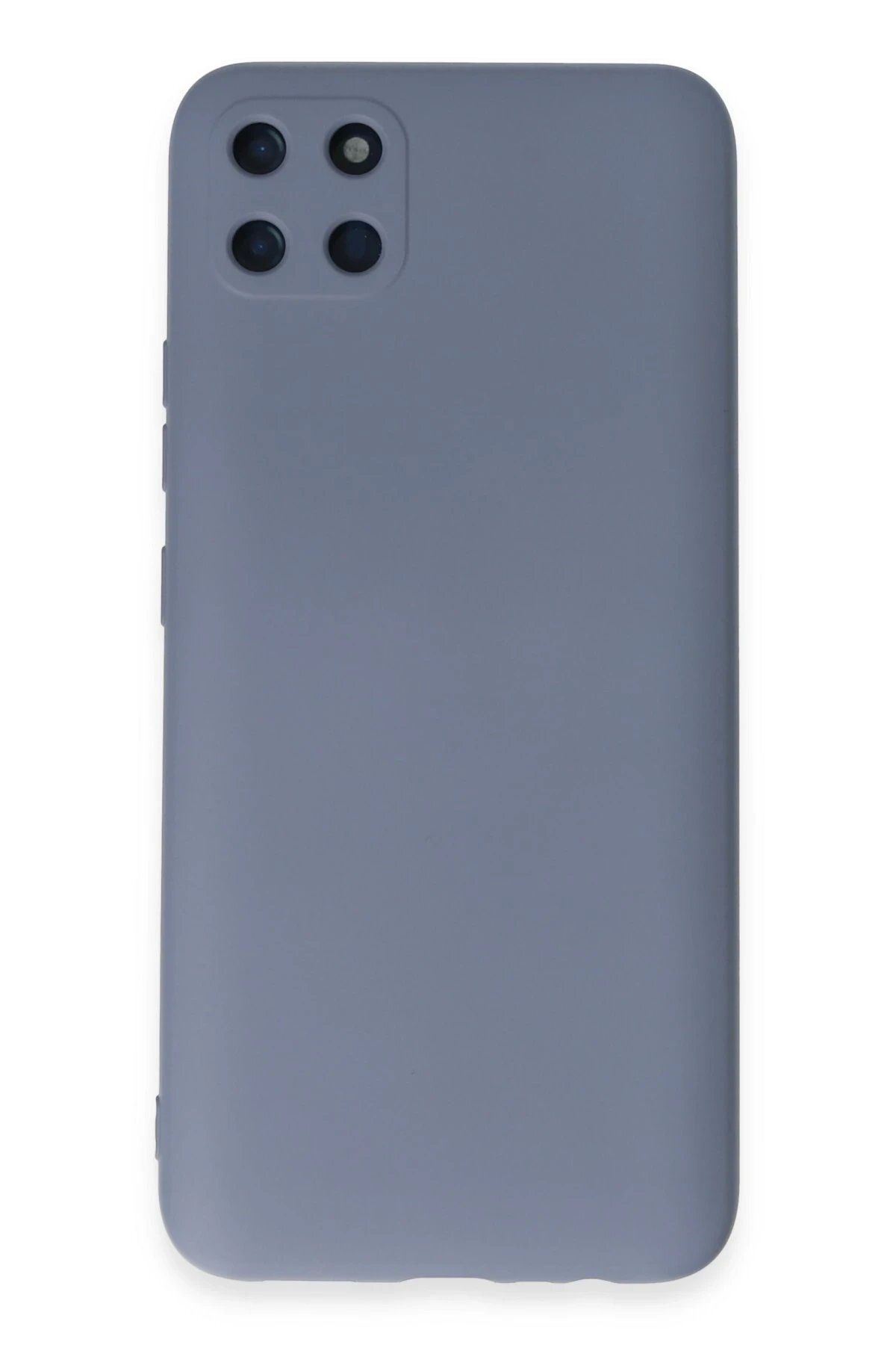 CepteToptan Newface Realme C11 Kılıf Nano içi Kadife Silikon - Gri