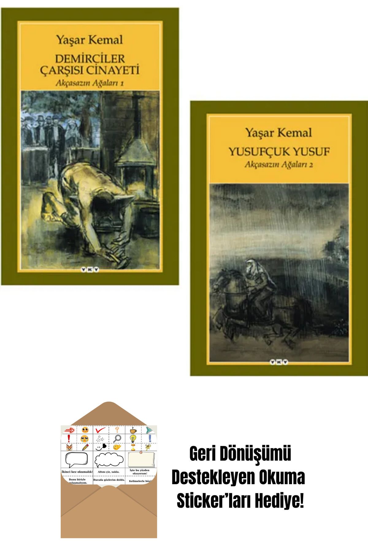 Yapı Kredi Yayınları Alain Touraine 4 Kitap Set + Okuma Sticker'ları