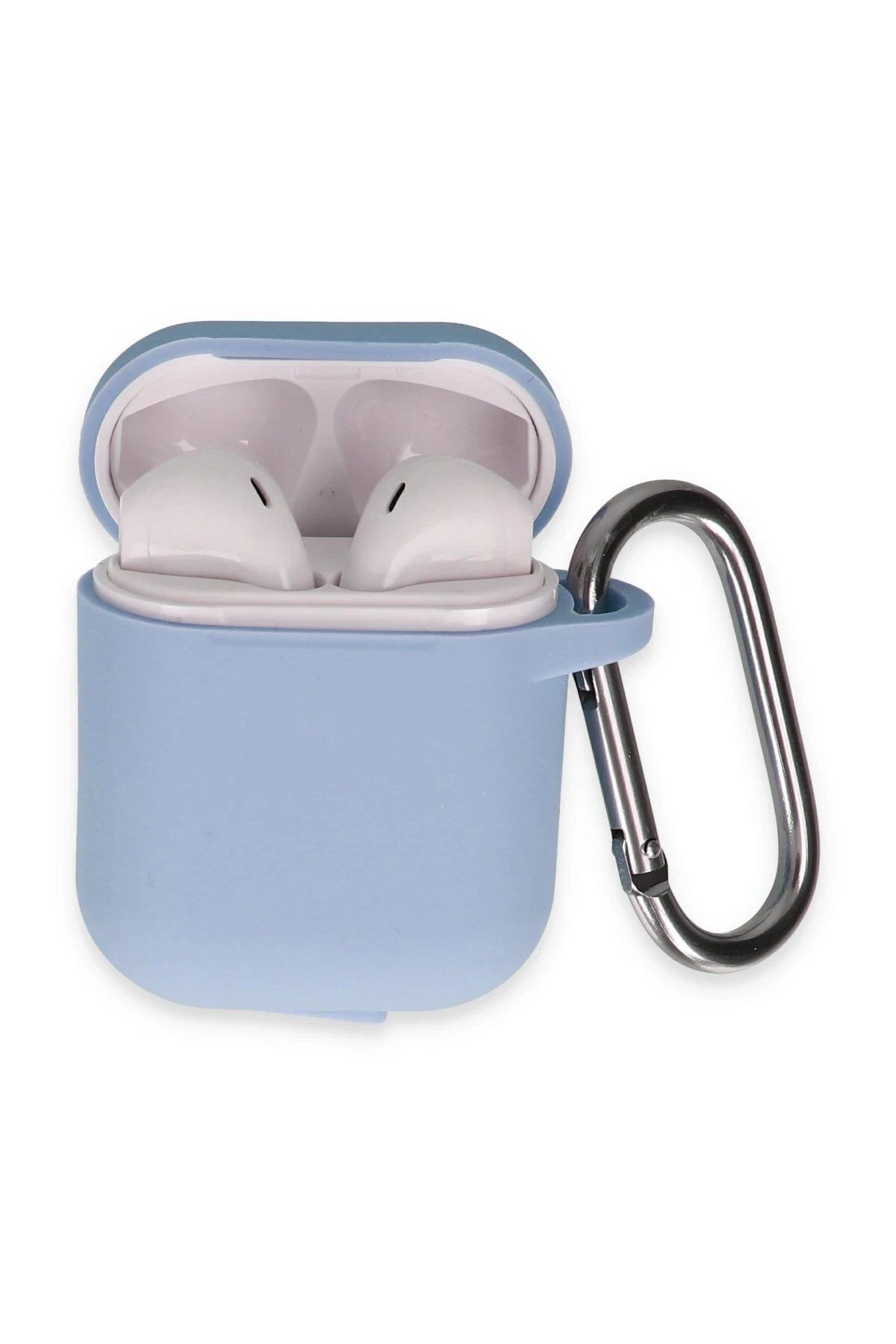 CepteToptan Newface Airpods 2 (2.nesil) Hang Kılıf - Mavi