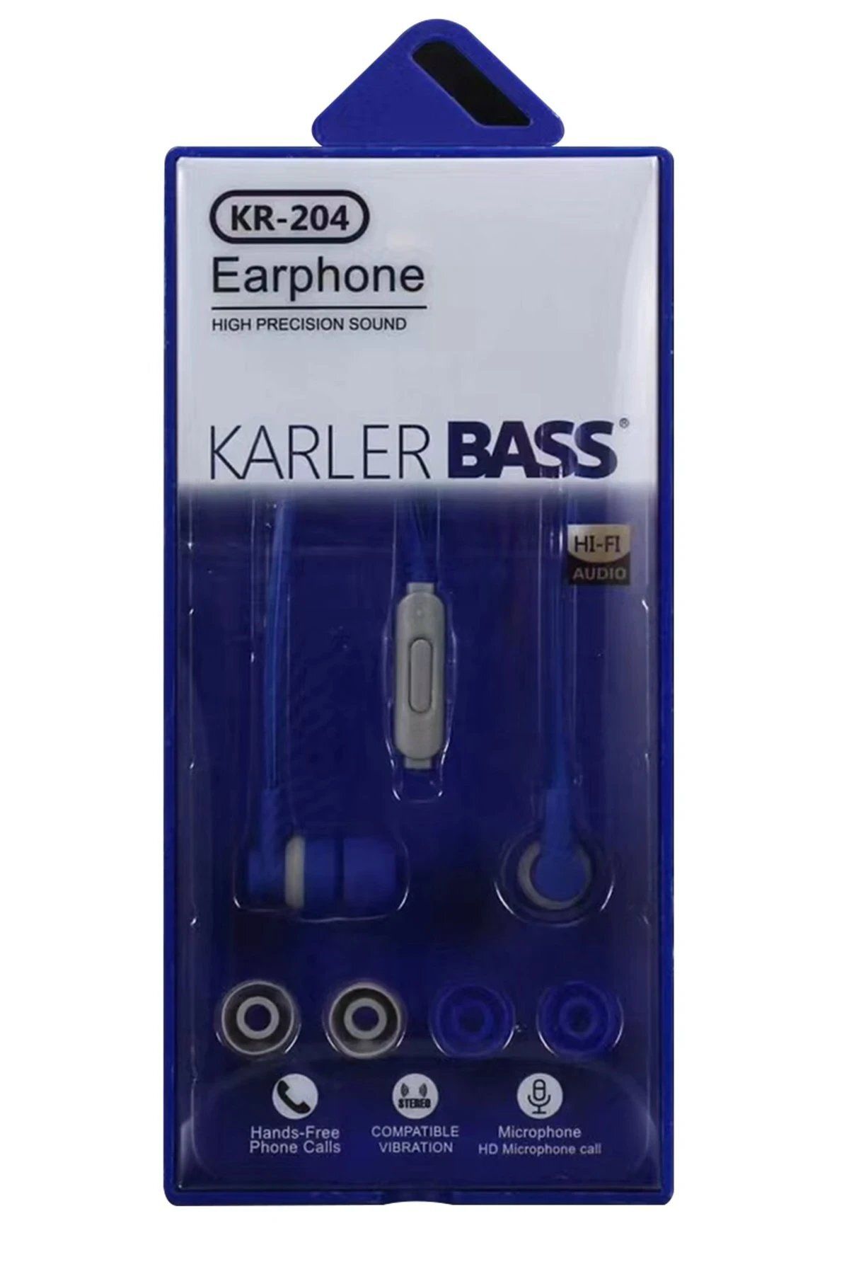 CepteToptan KR-204 Kablolu Kulaklık - Lacivert