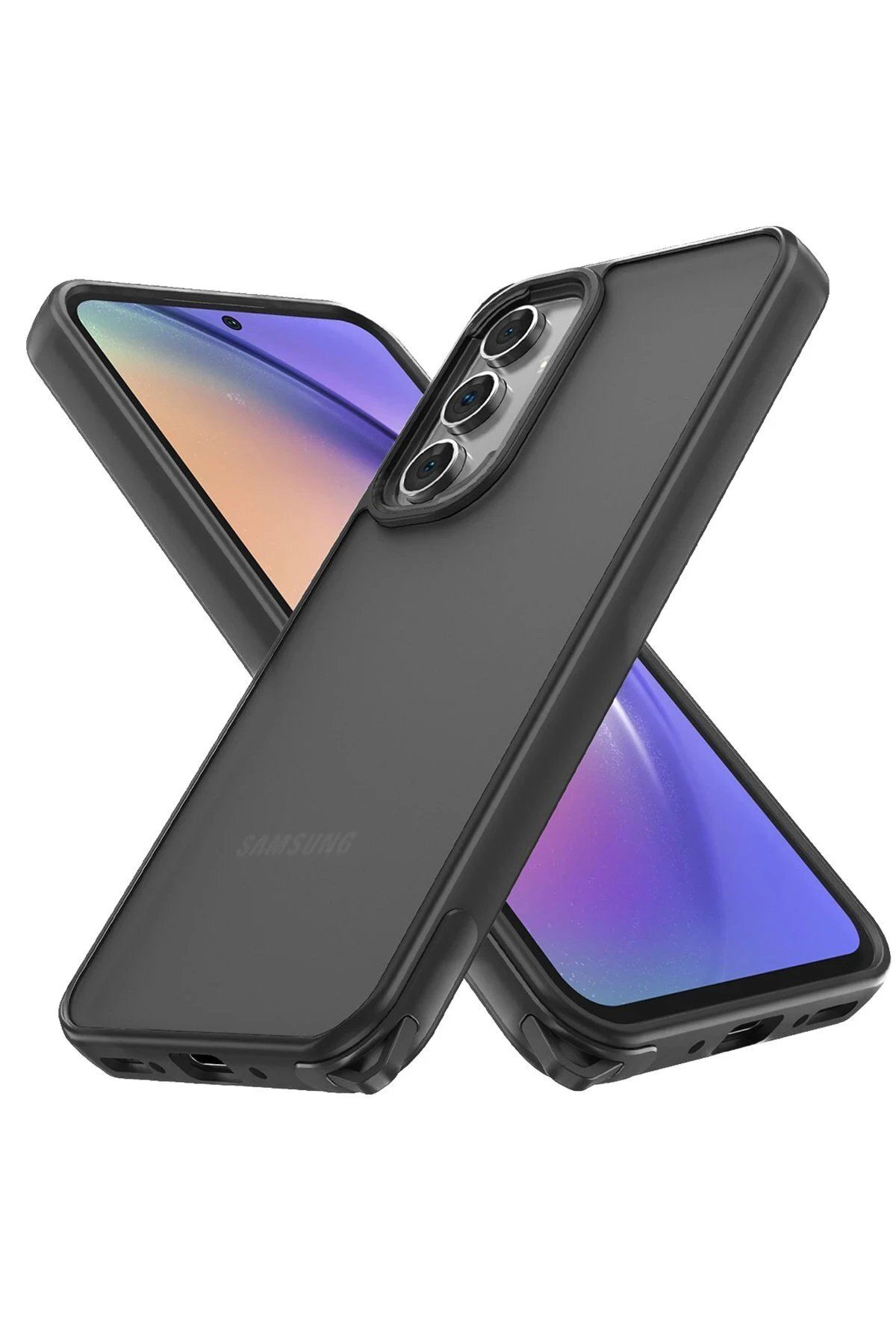 CepteToptan Newface Samsung Galaxy A05S Kılıf Elegant Kapak - Siyah