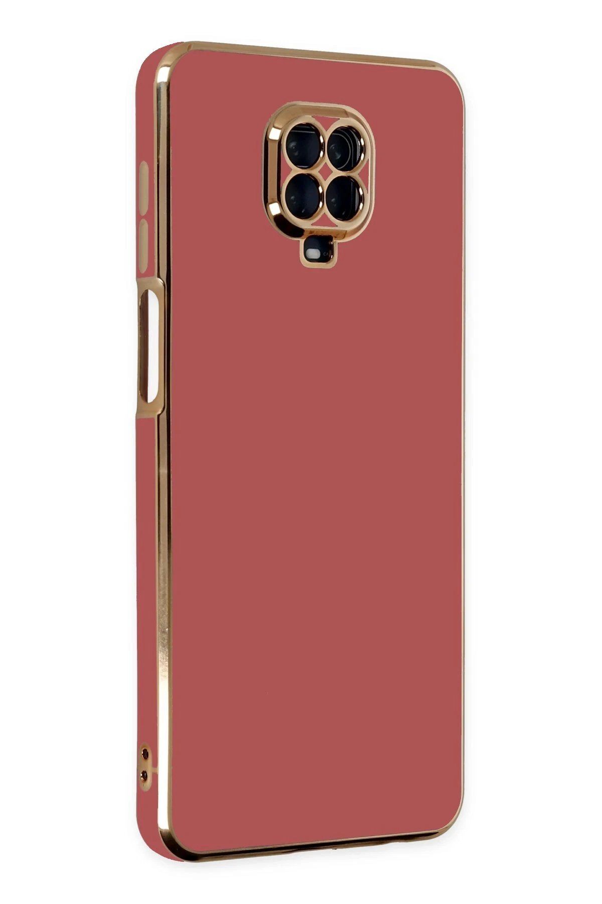 CepteToptan Newface Xiaomi Redmi Note 9 Pro Kılıf Volet Silikon - Kırmızı