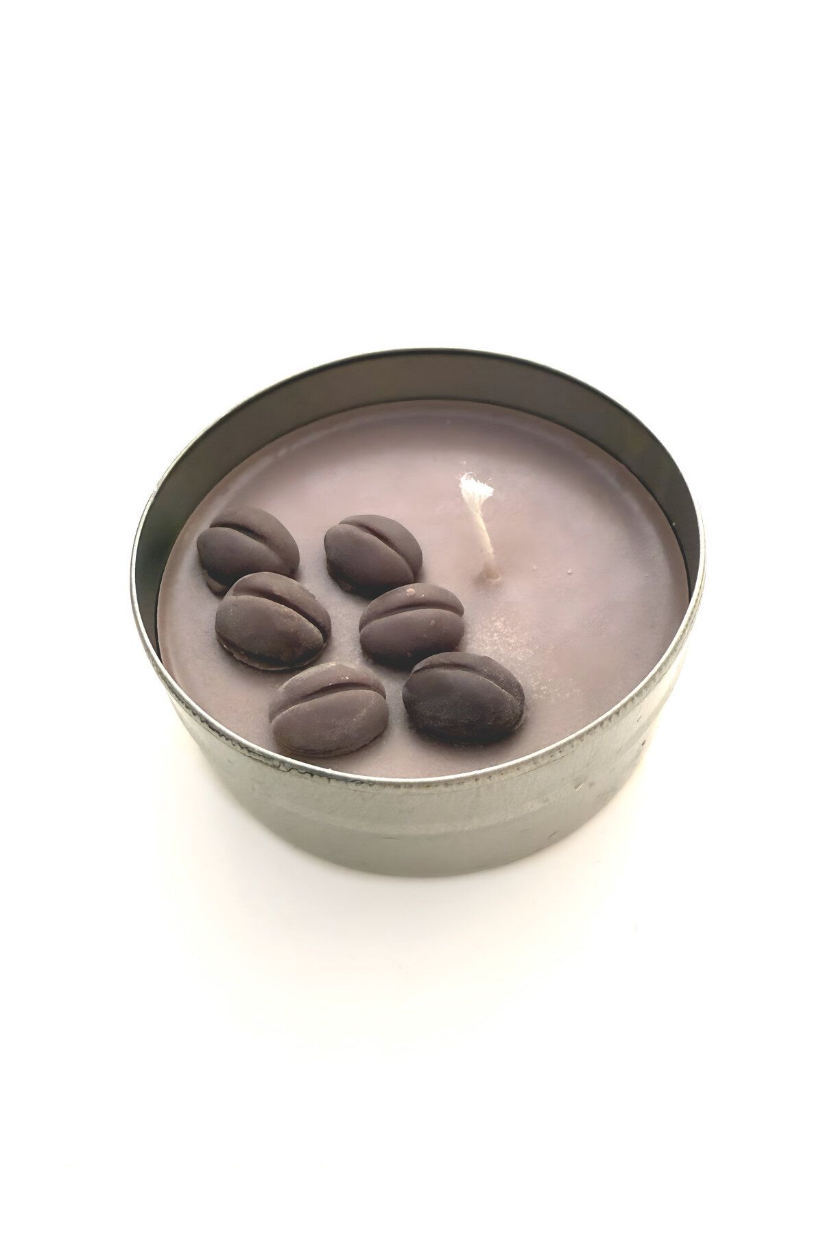 SPELT Vanilya Kokulu Kahve Çekirdeği Tasarımlı El Yapımı Vegan 100% Soya Wax Dekoratif 75 CC Kutulu