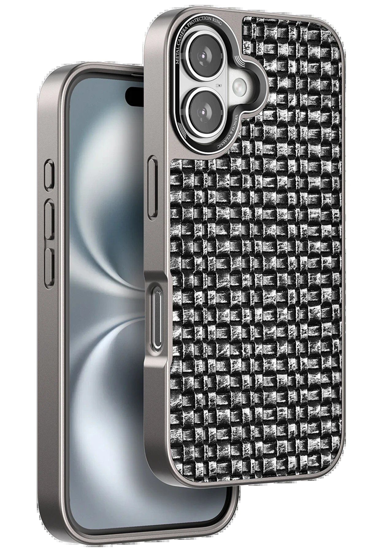 CepteToptan Venco iPhone 16 Brand Kapak - Gümüş