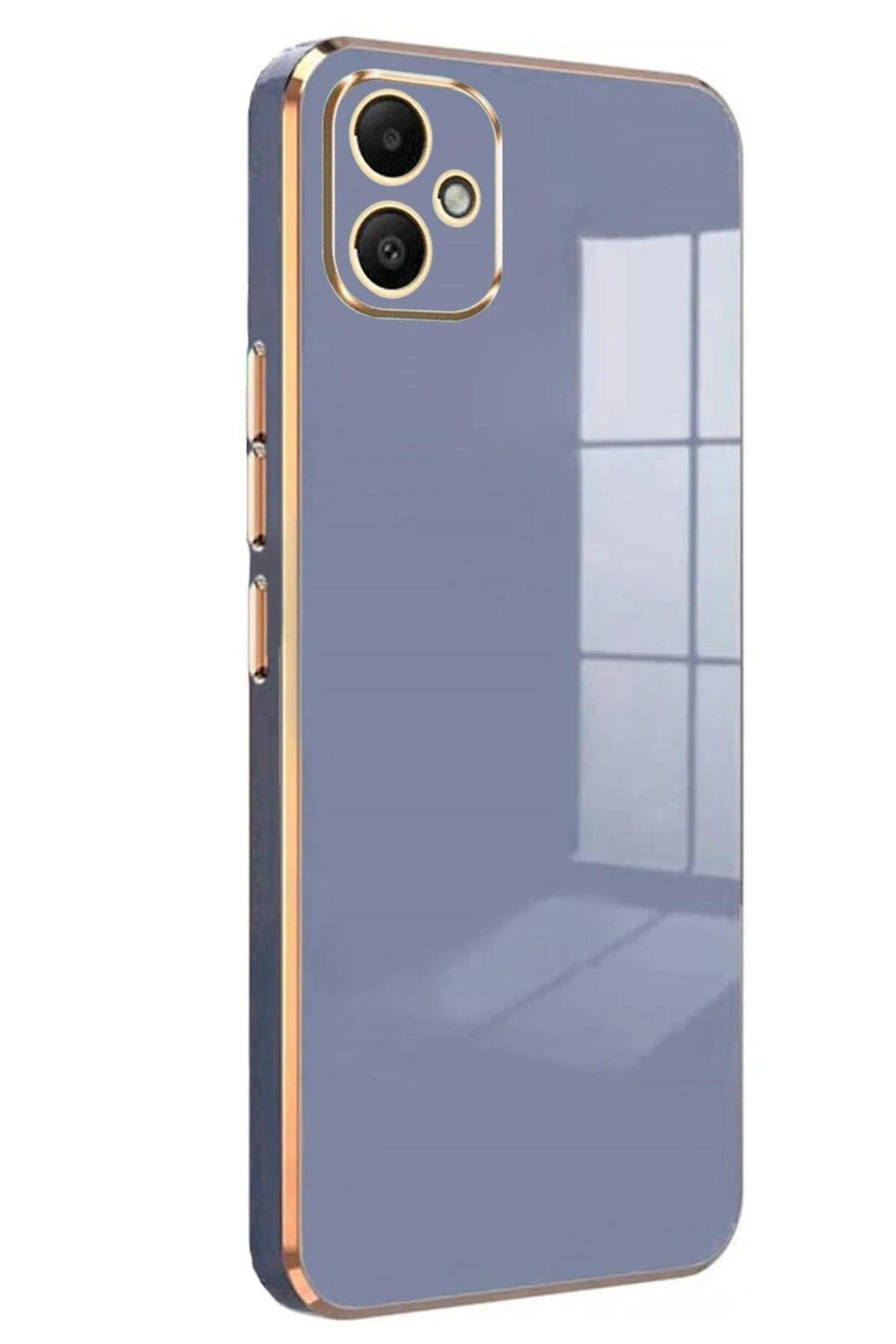 CepteToptan Newface Samsung Galaxy A05 Kılıf Volet Silikon - Mavi