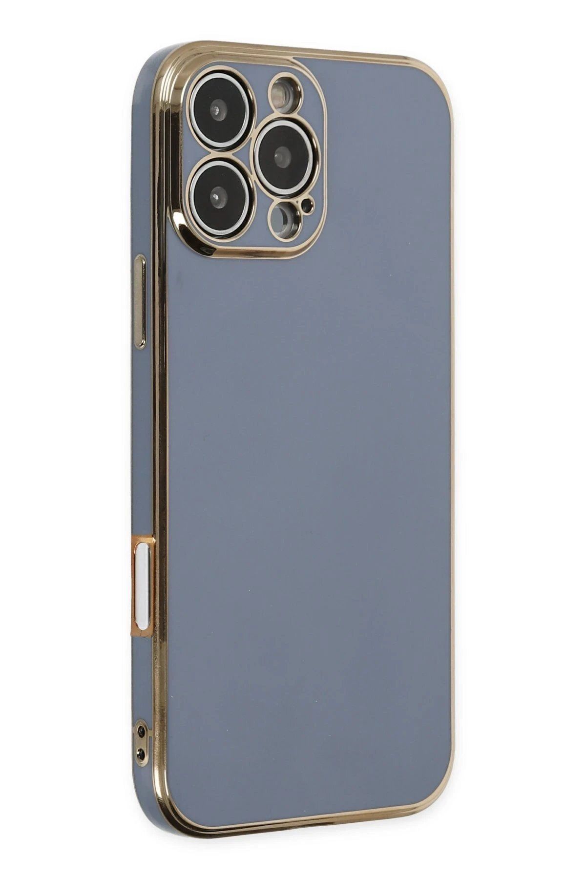 CepteToptan Newface iPhone 16 Pro Kılıf Volet Silikon - Mavi