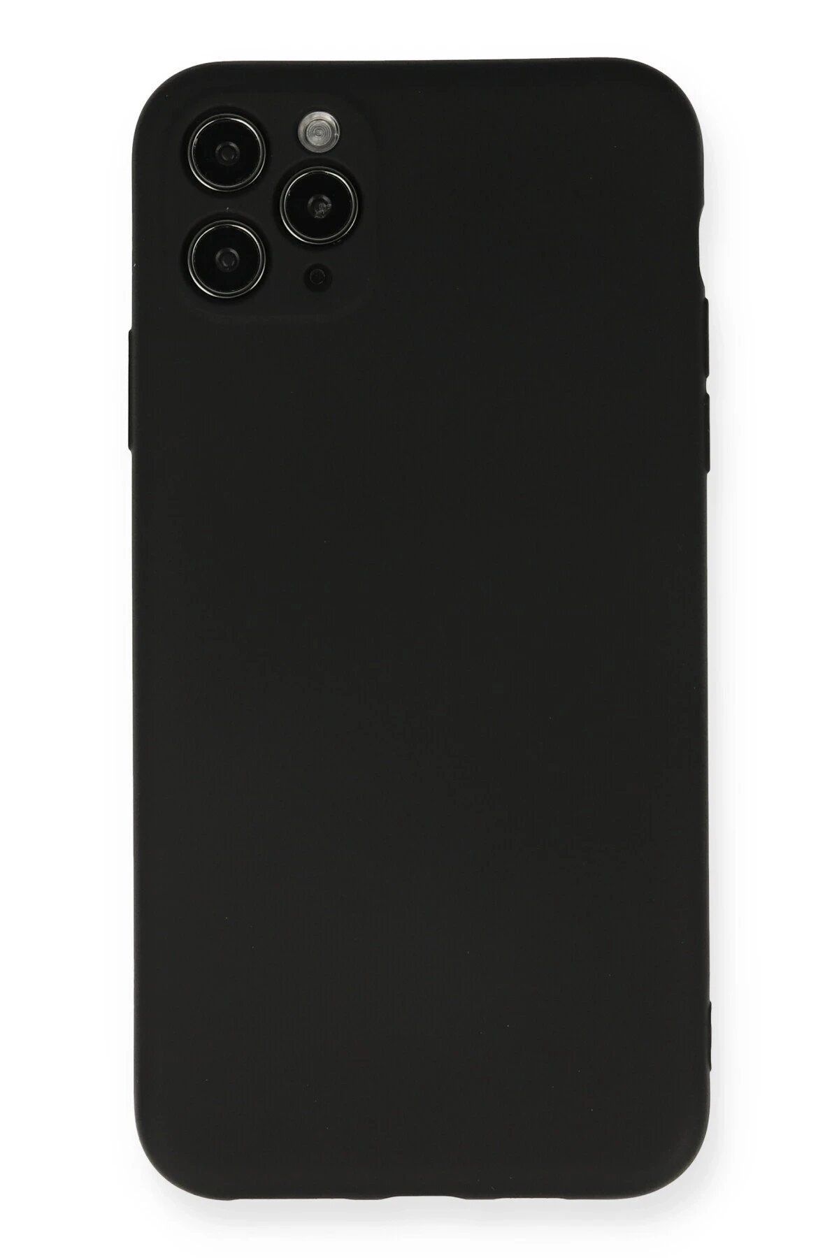 CepteToptan Newface iPhone 11 Pro Max Kılıf Nano içi Kadife Silikon - Siyah
