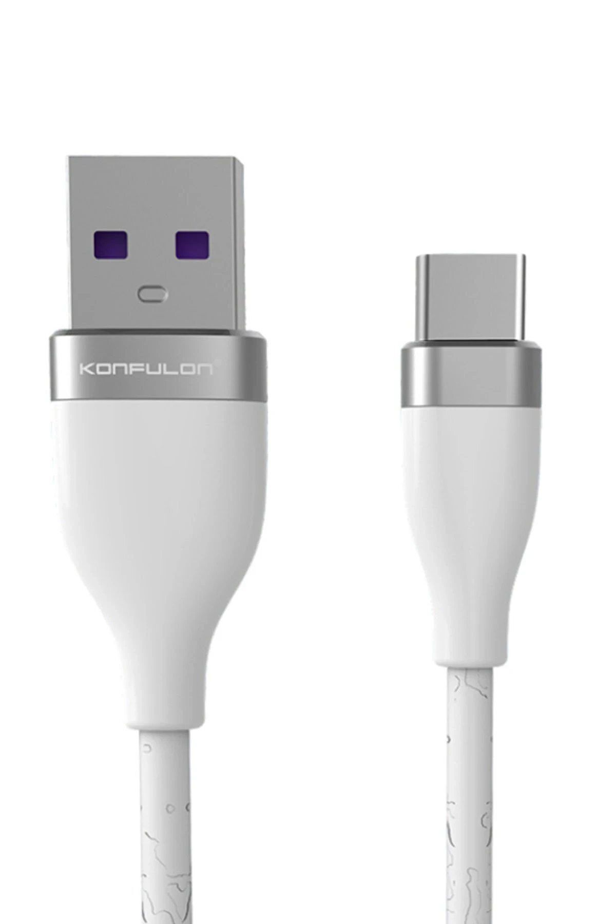 CepteToptan Konfulon S84 Seramik Uçlu Type-C 1M 3.1A - Beyaz
