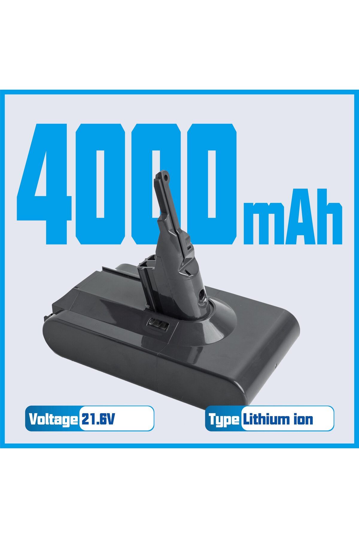LİONİQ LIONİQ Dyson V8 Uyumlu Pili - Sv10 Sv25 4000mah Yüksek Kapasite Pil Batarya