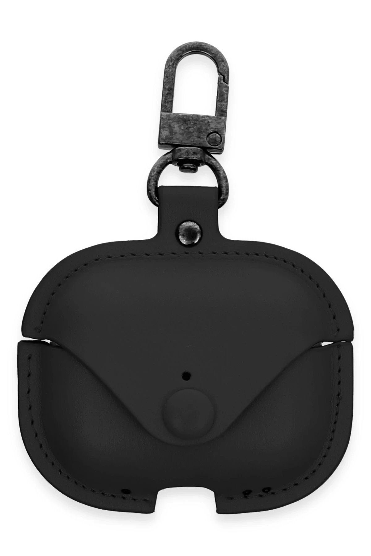 CepteToptan Newface Airpods Pro 2 (2.nesil) Çanta Deri Kılıf - Siyah