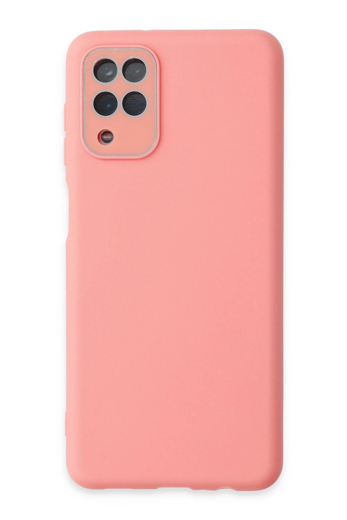 CepteToptan Newface Samsung Galaxy A22 Kılıf Lansman Glass Kapak - Pembe