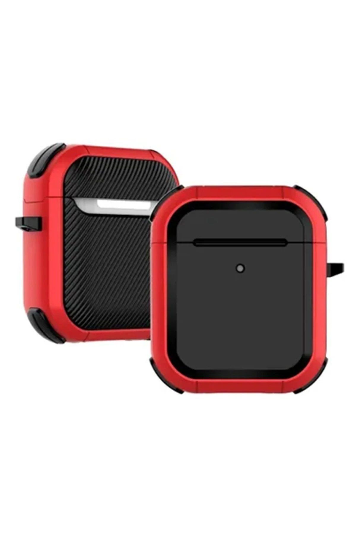 CepteToptan Newface Airpods 2 (2.nesil) Tank Kılıf - Kırmızı