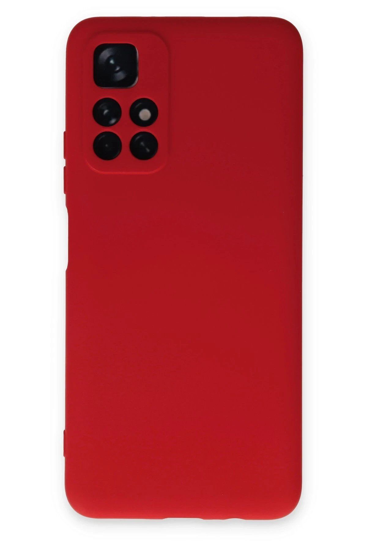 CepteToptan Newface Xiaomi Redmi Note 11T Kılıf Nano içi Kadife Silikon - Kırmızı