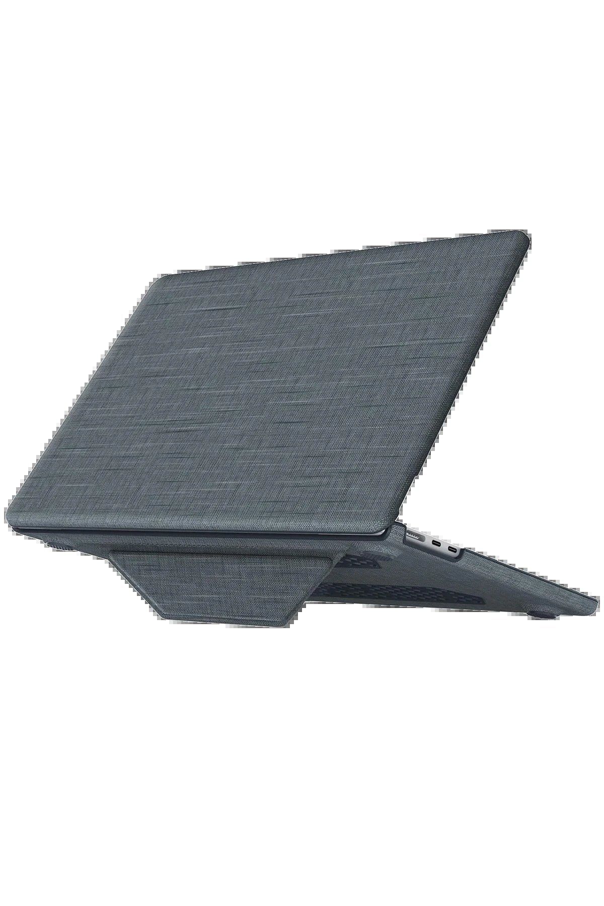 CepteToptan Newface Macbook Air 13.6 Macbook Kumaş Kapak - Gri