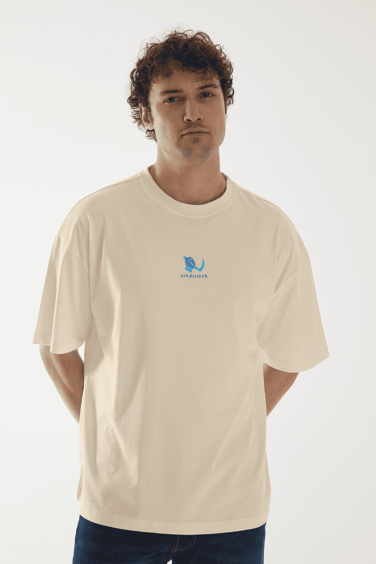 Vita Atelier 'Airbender 2.0 ' Nakışlı, Erkek Yarım Oversize Tshirt
