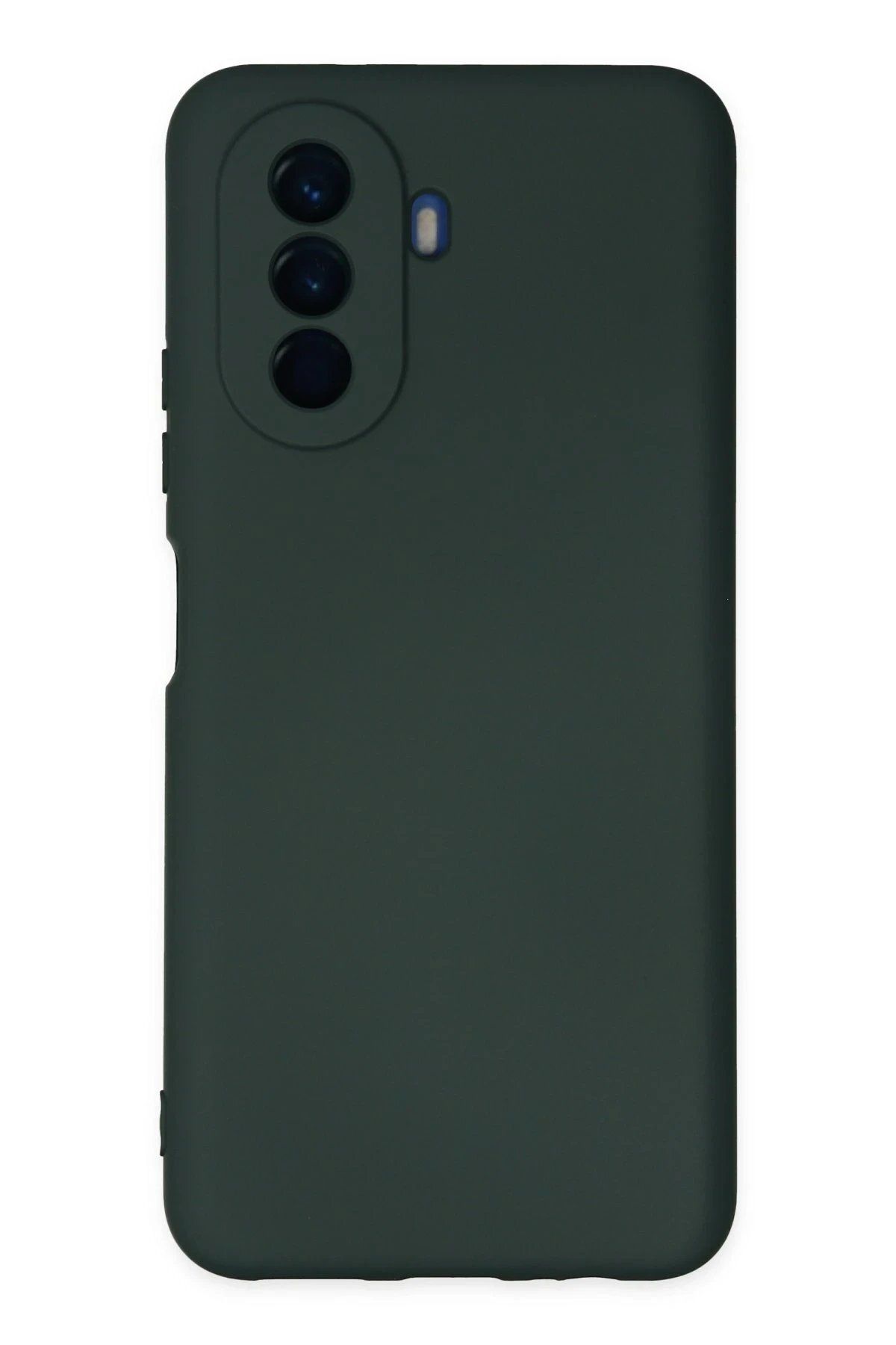ENEFENDİ Newface Huawei Nova Y70 Kılıf Nano içi Kadife Silikon - Koyu Yeşil