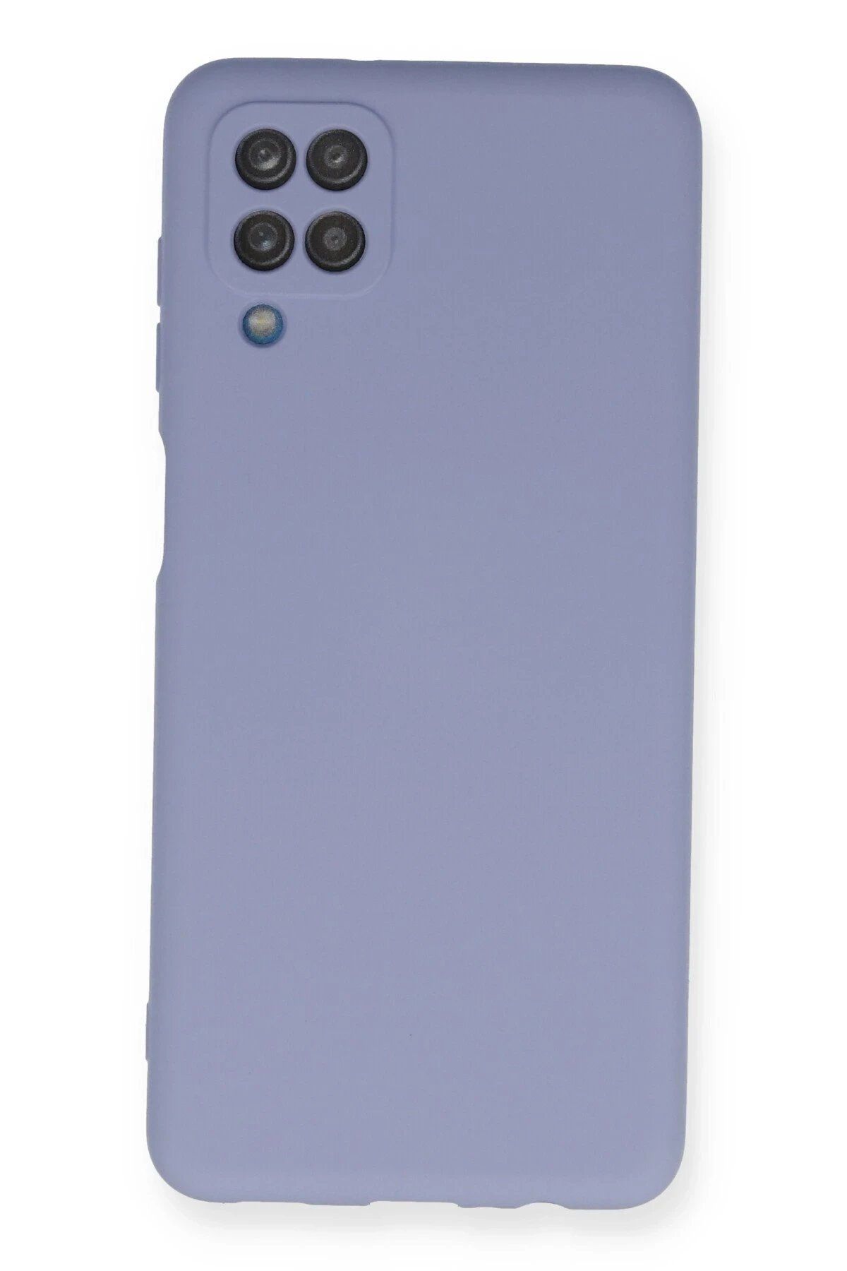 ENEFENDİ Newface Samsung Galaxy A12 Kılıf Nano içi Kadife Silikon - Lila