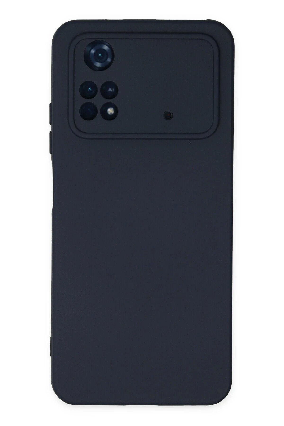 Balesso Newface Xiaomi Poco M4 Pro 4G Kılıf Nano Içi Kadife Silikon - Lacivert